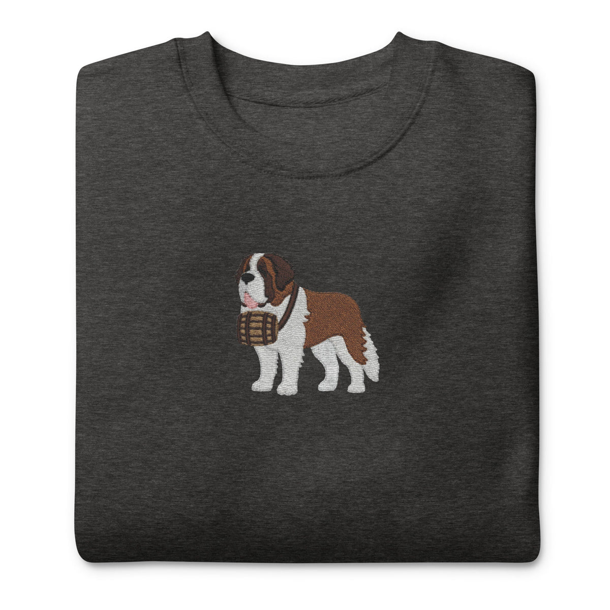 Embroidered Saint Bernard Sweatshirt - Lucy + Norman