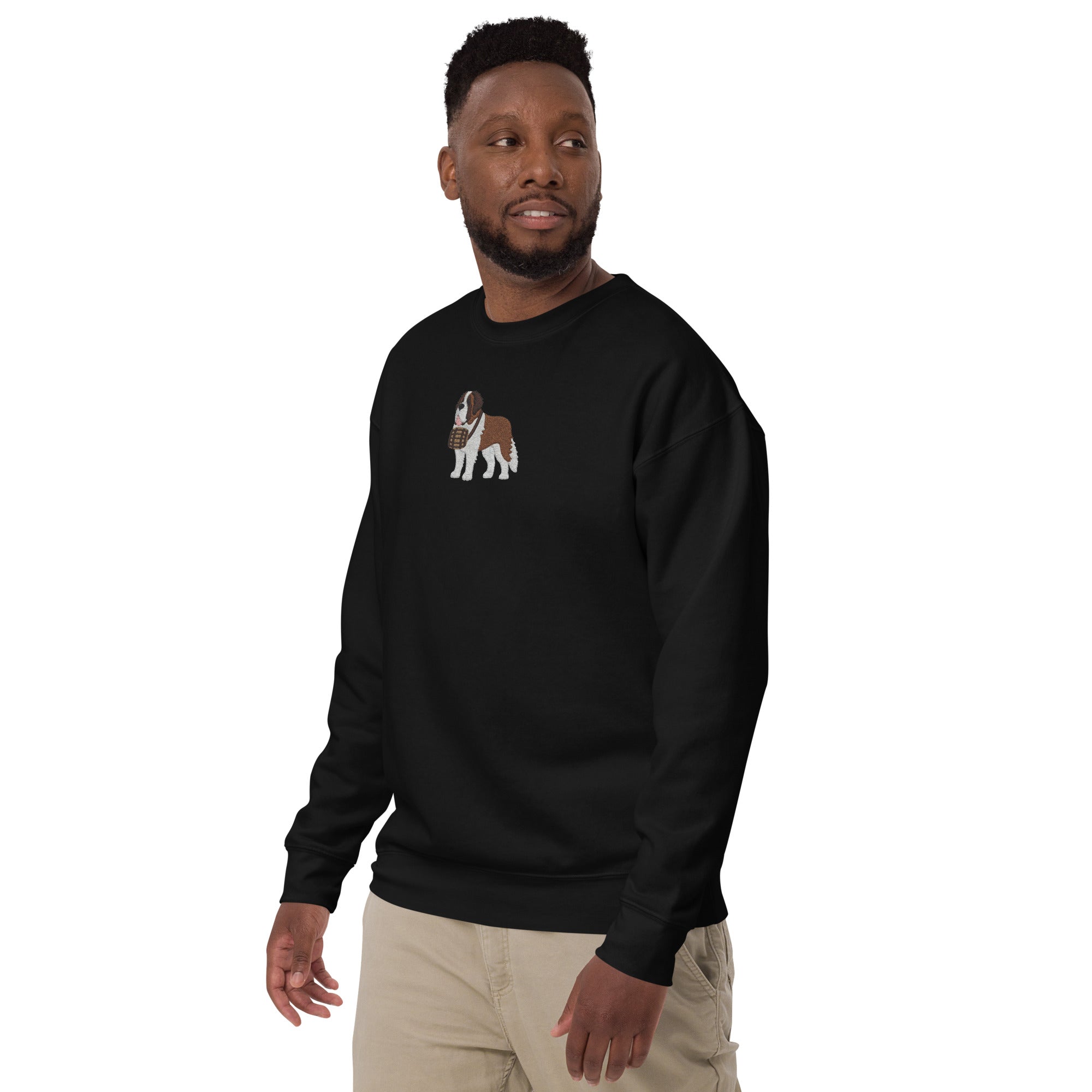 Embroidered Saint Bernard Sweatshirt - Lucy + Norman