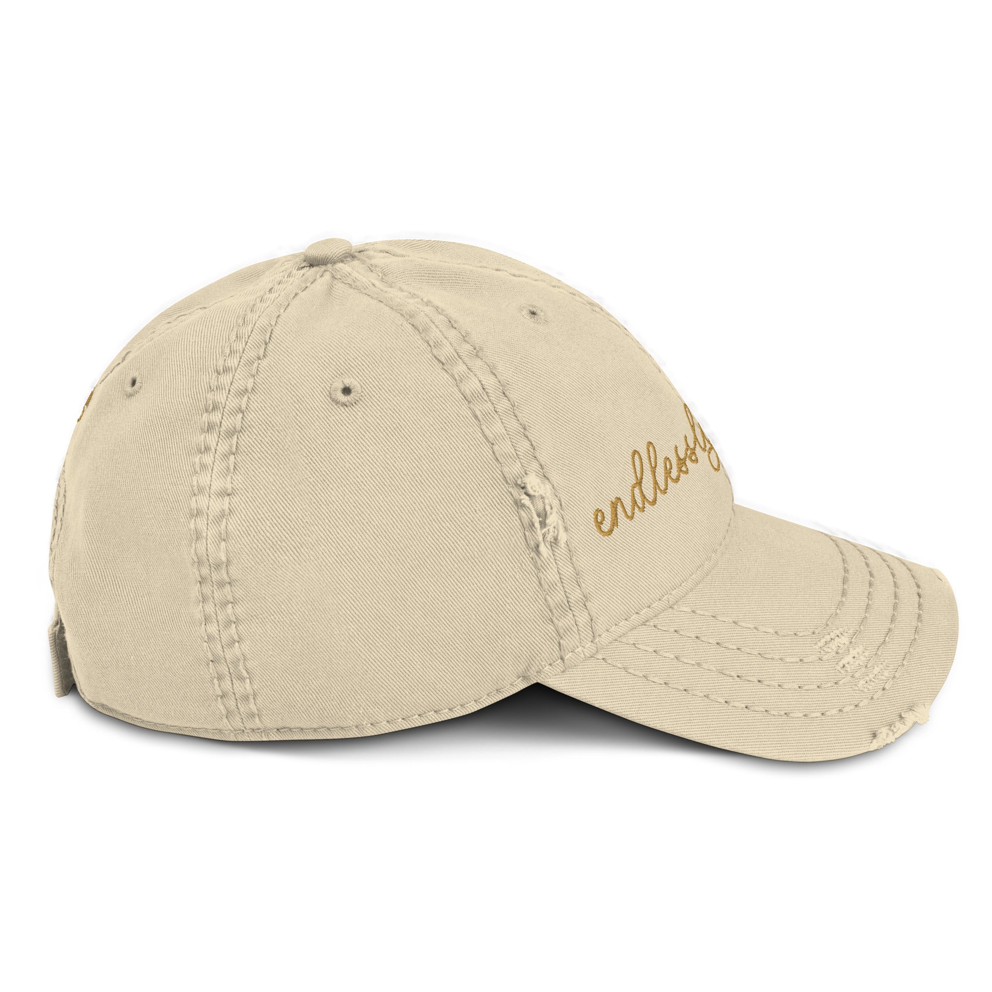 Choose Your Phrase Saint Bernard Embroidered Distressed Hat