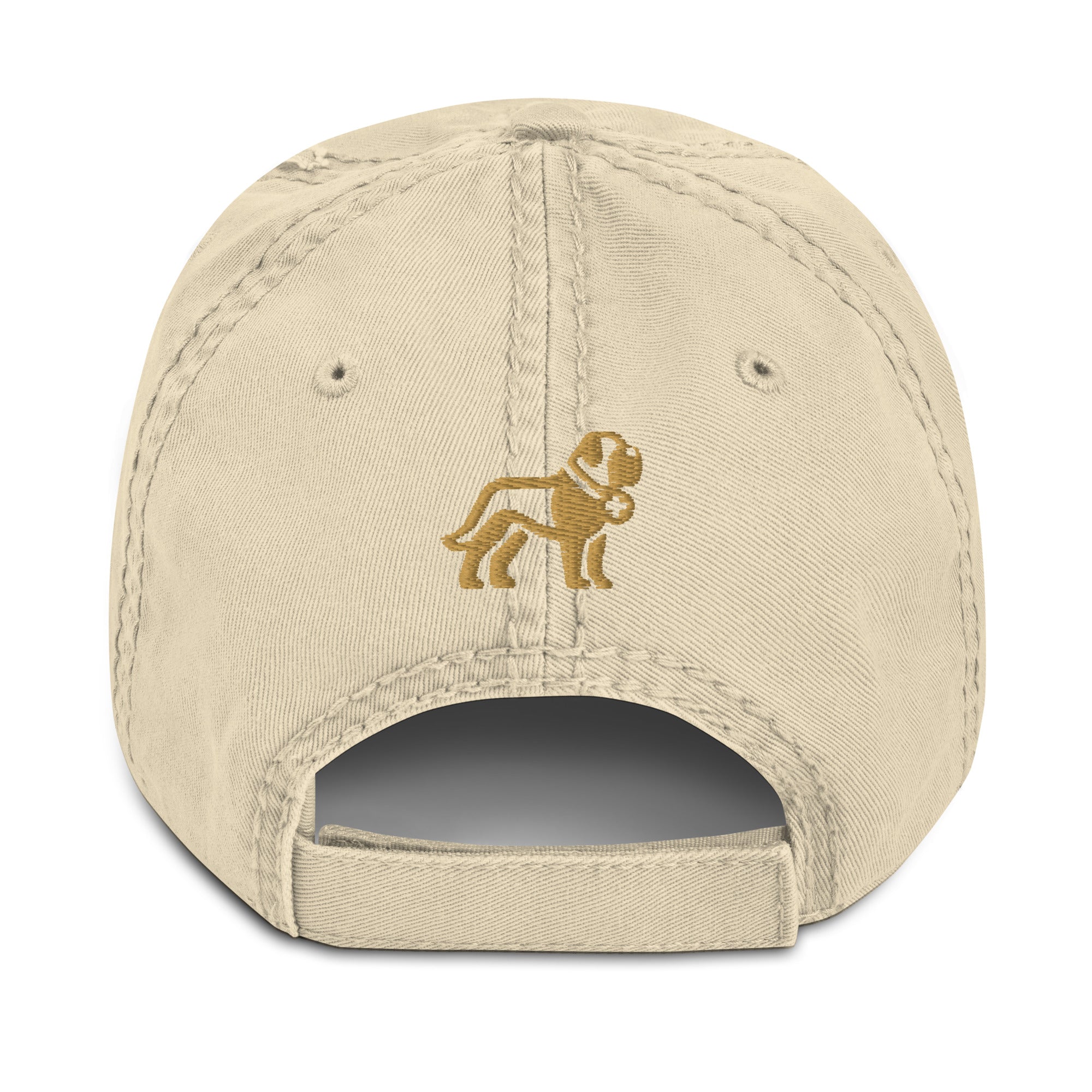 Choose Your Phrase Saint Bernard Embroidered Distressed Hat