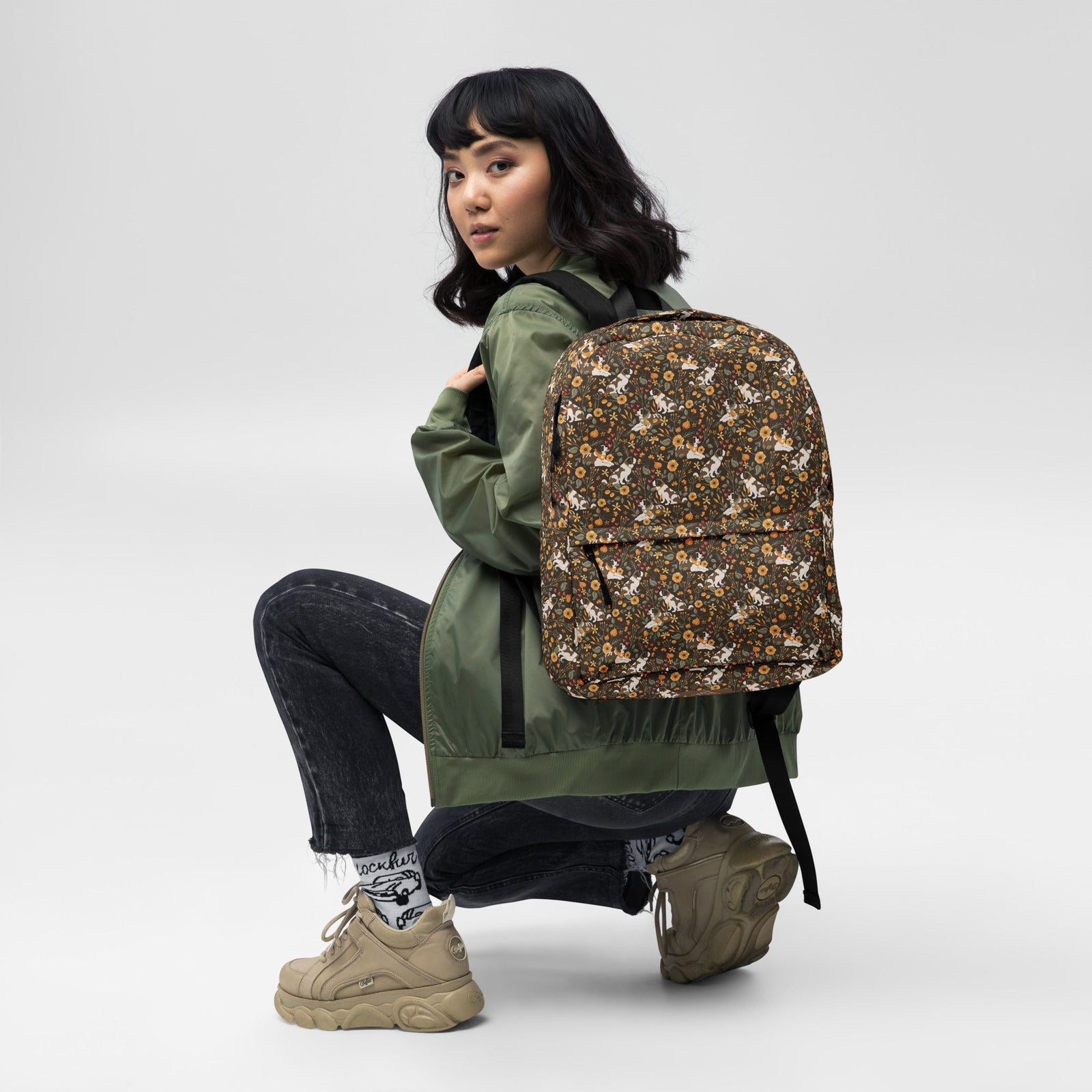 Fall Meadow Saint Bernard Backpack - Lucy + Norman