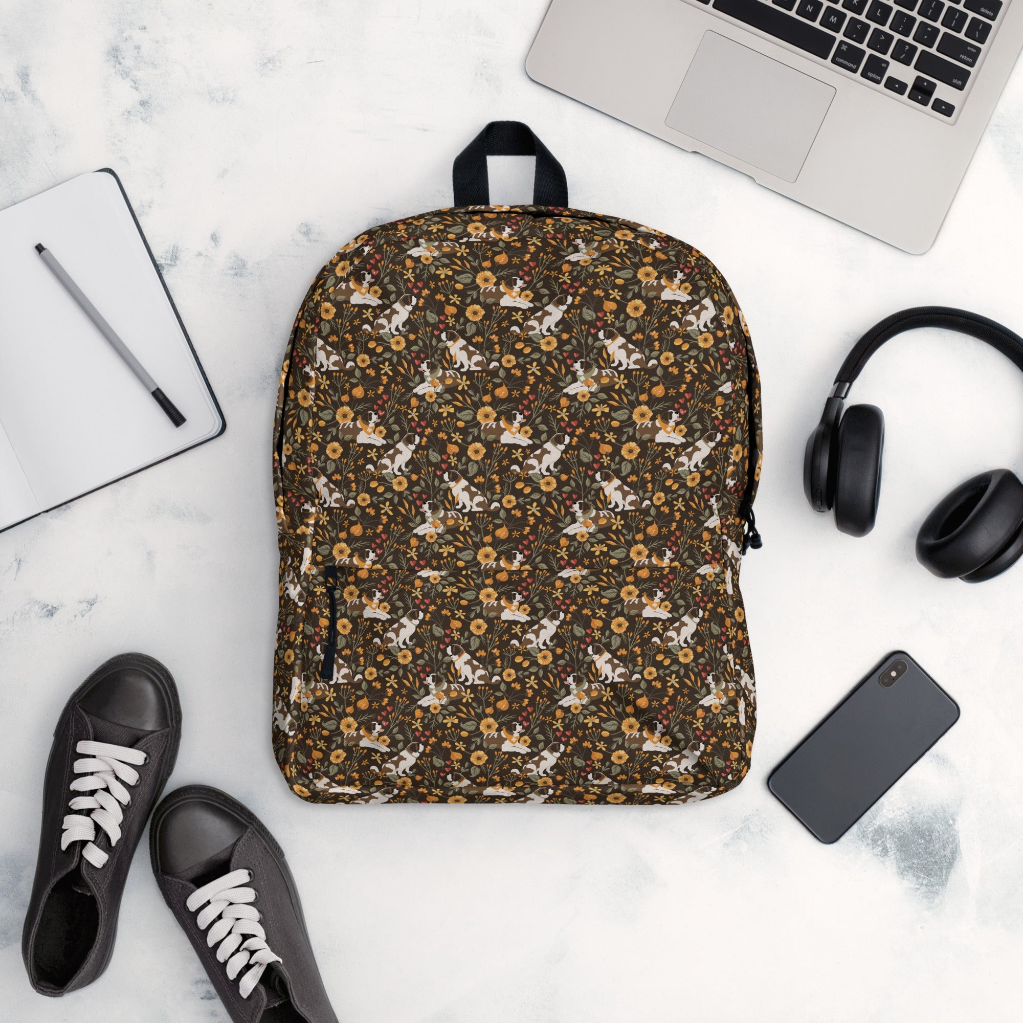 Fall Meadow Saint Bernard Backpack - Lucy + Norman