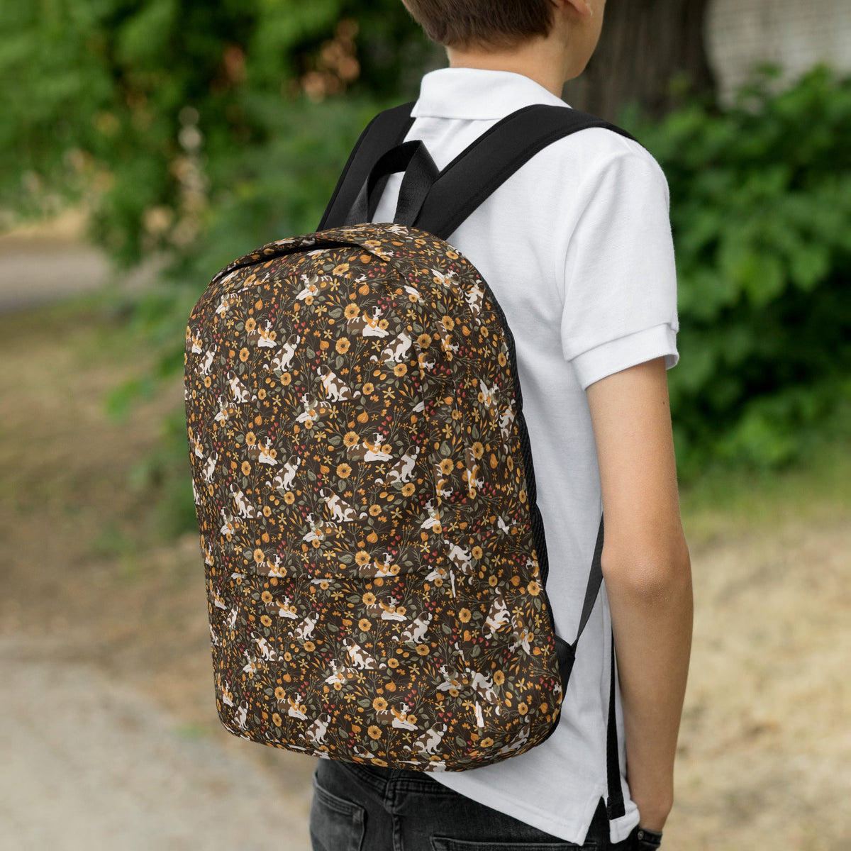 Fall Meadow Saint Bernard Backpack - Lucy + Norman