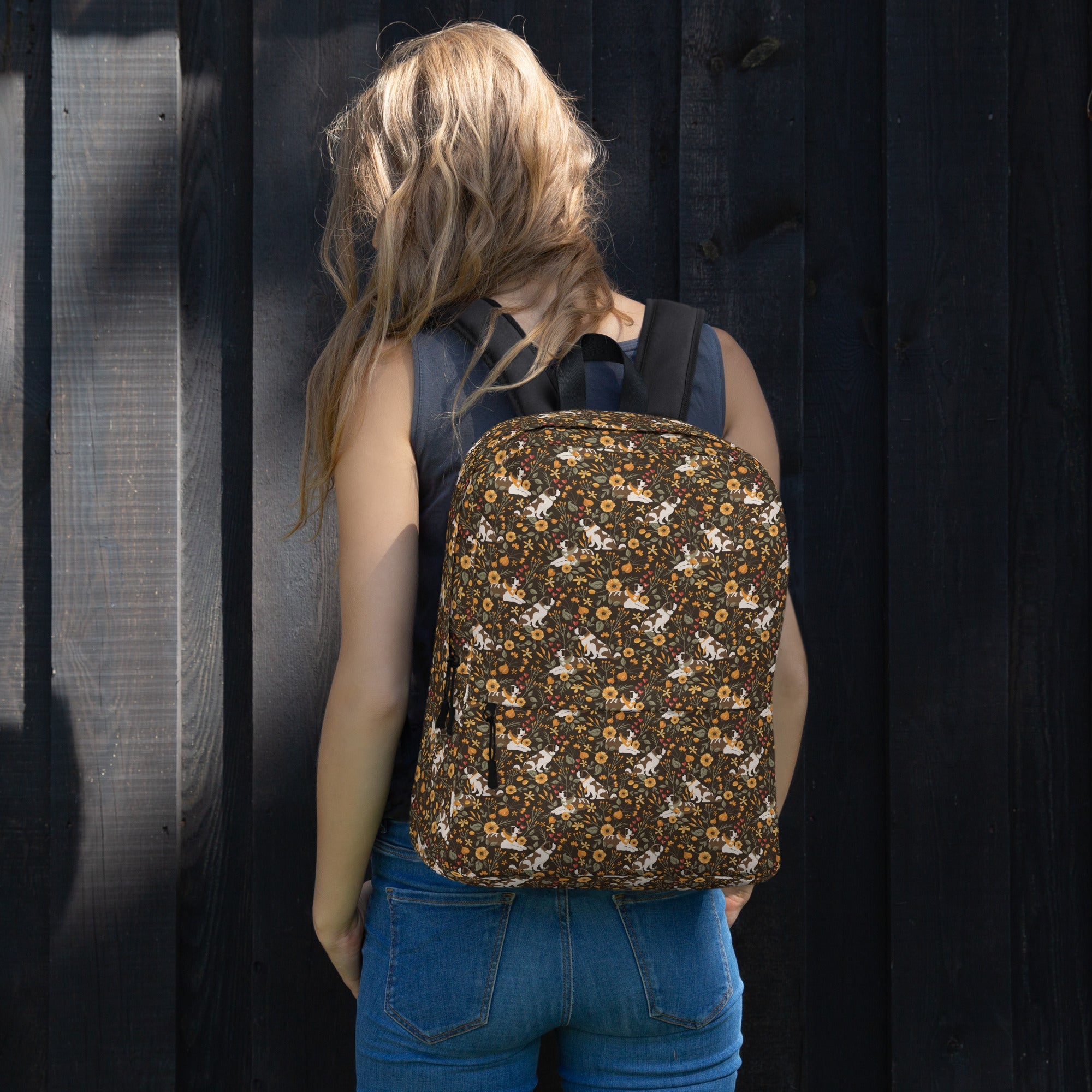 Fall Meadow Saint Bernard Backpack - Lucy + Norman
