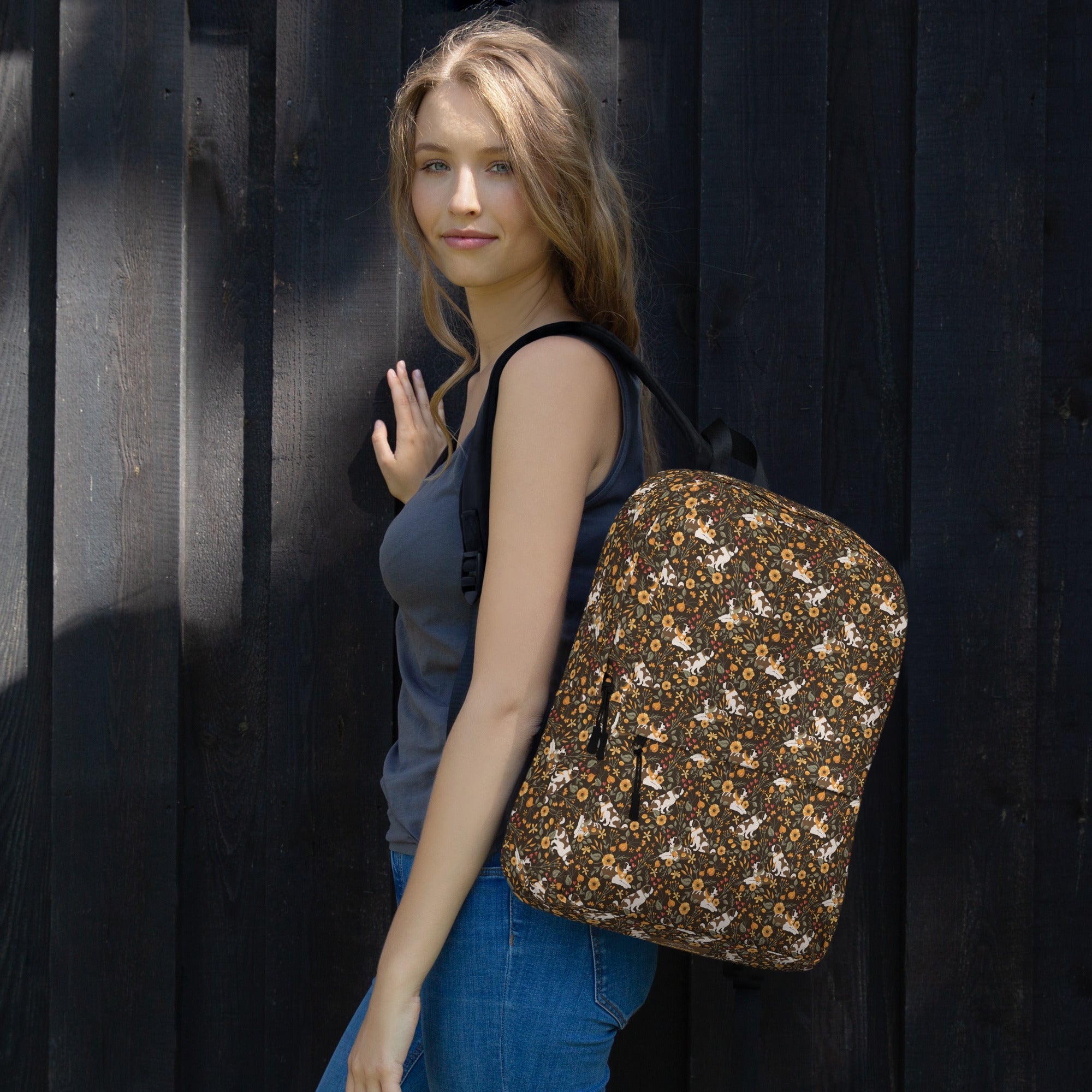 Fall Meadow Saint Bernard Backpack - Lucy + Norman