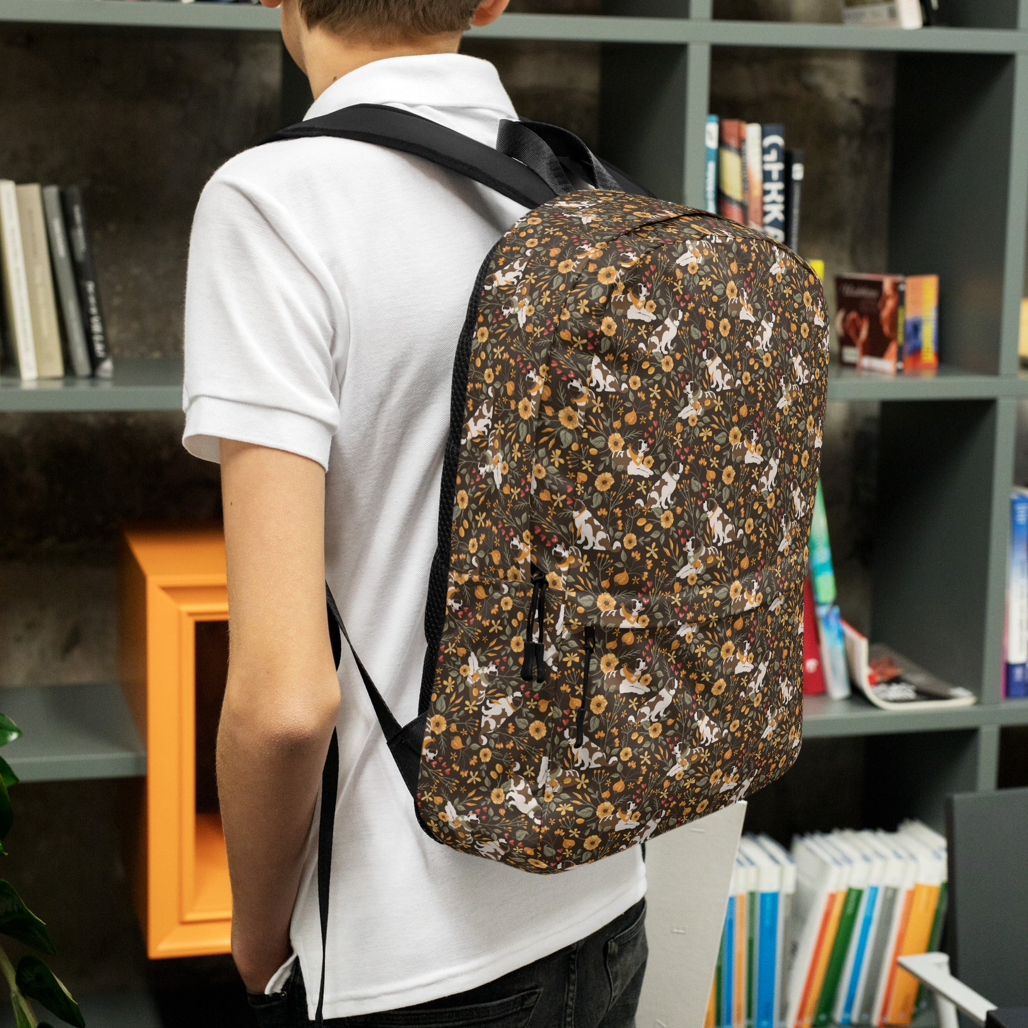 Fall Meadow Saint Bernard Backpack - Lucy + Norman