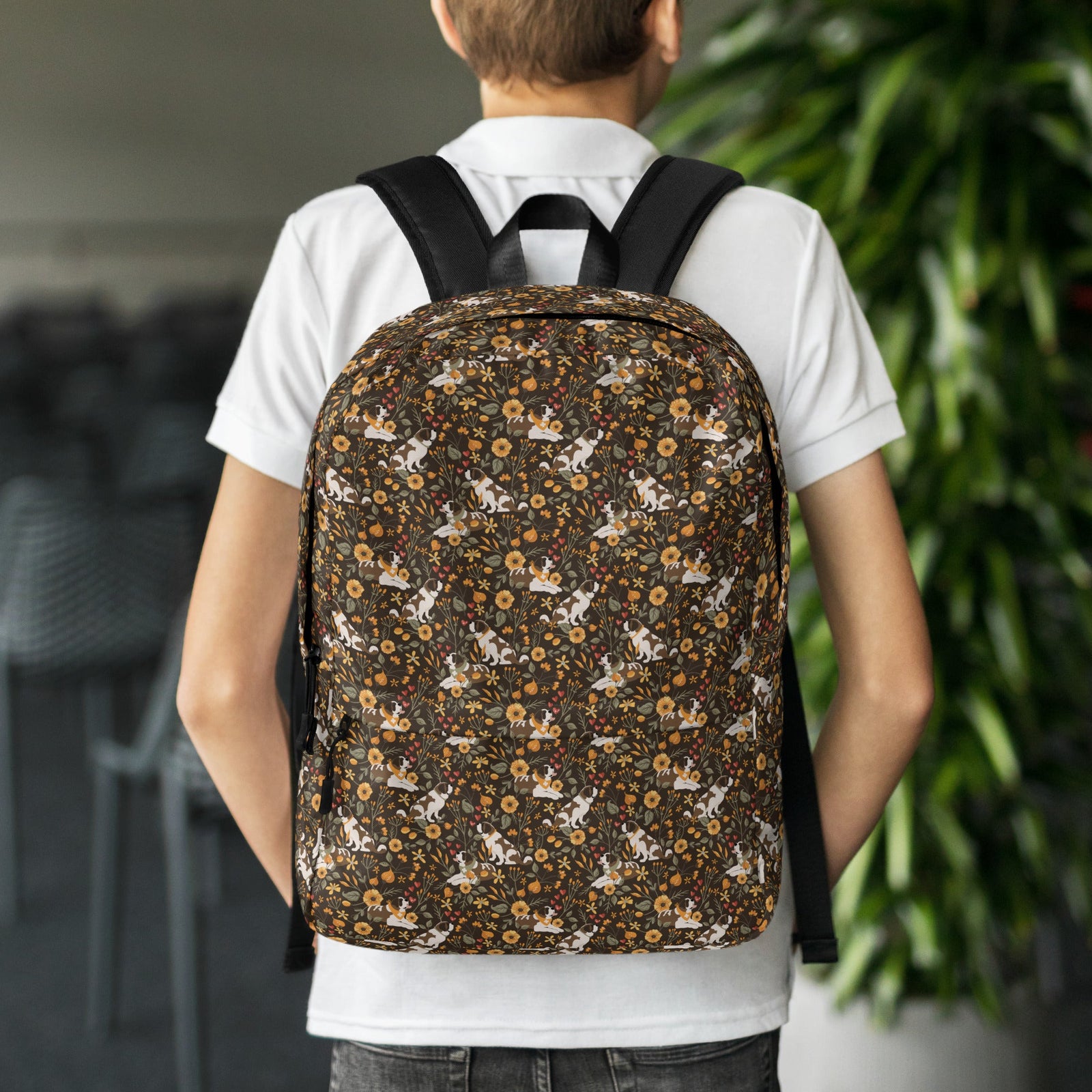 Fall Meadow Saint Bernard Backpack - Lucy + Norman