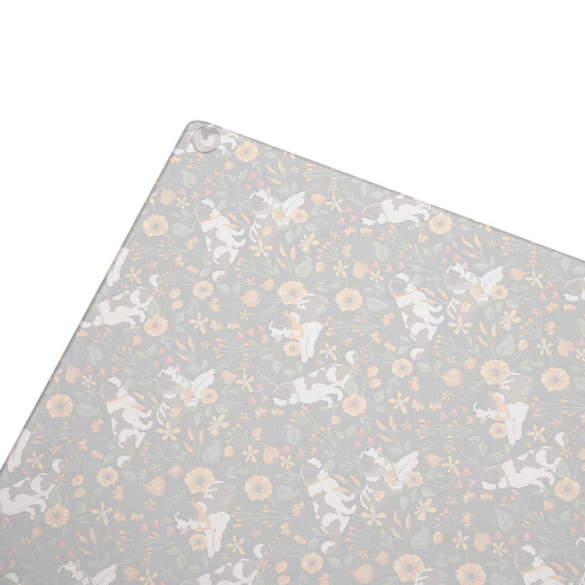 Fall Meadow St Bernard Glass Cutting Board - Lucy + Norman