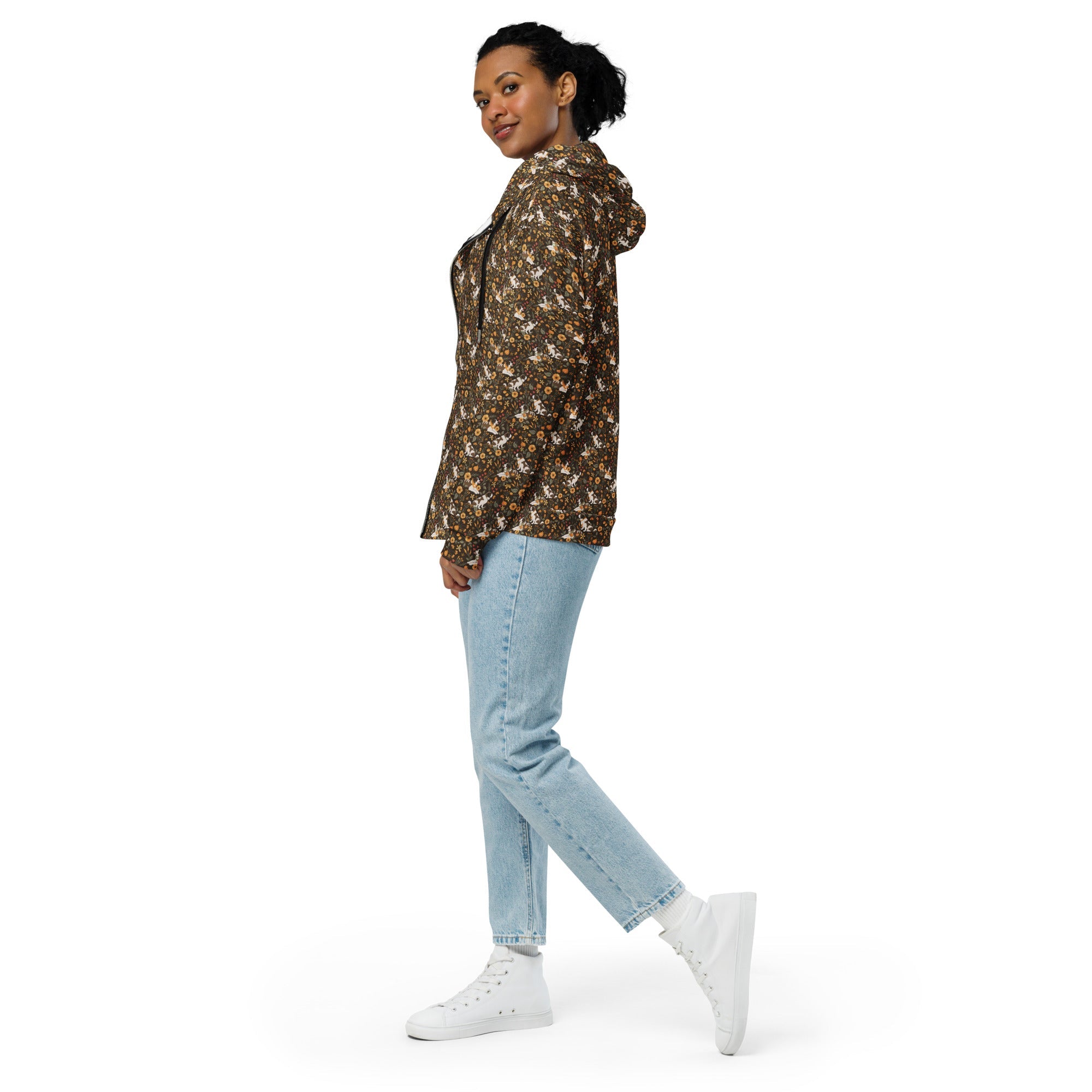 Fall Meadow St Bernard Zip Hoodie - Lucy + Norman