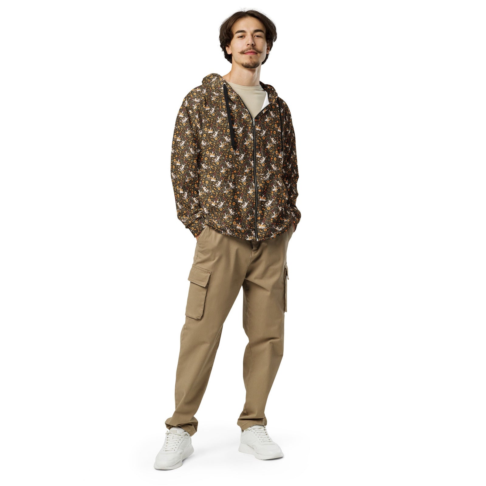 Fall Meadow St Bernard Zip Hoodie - Lucy + Norman