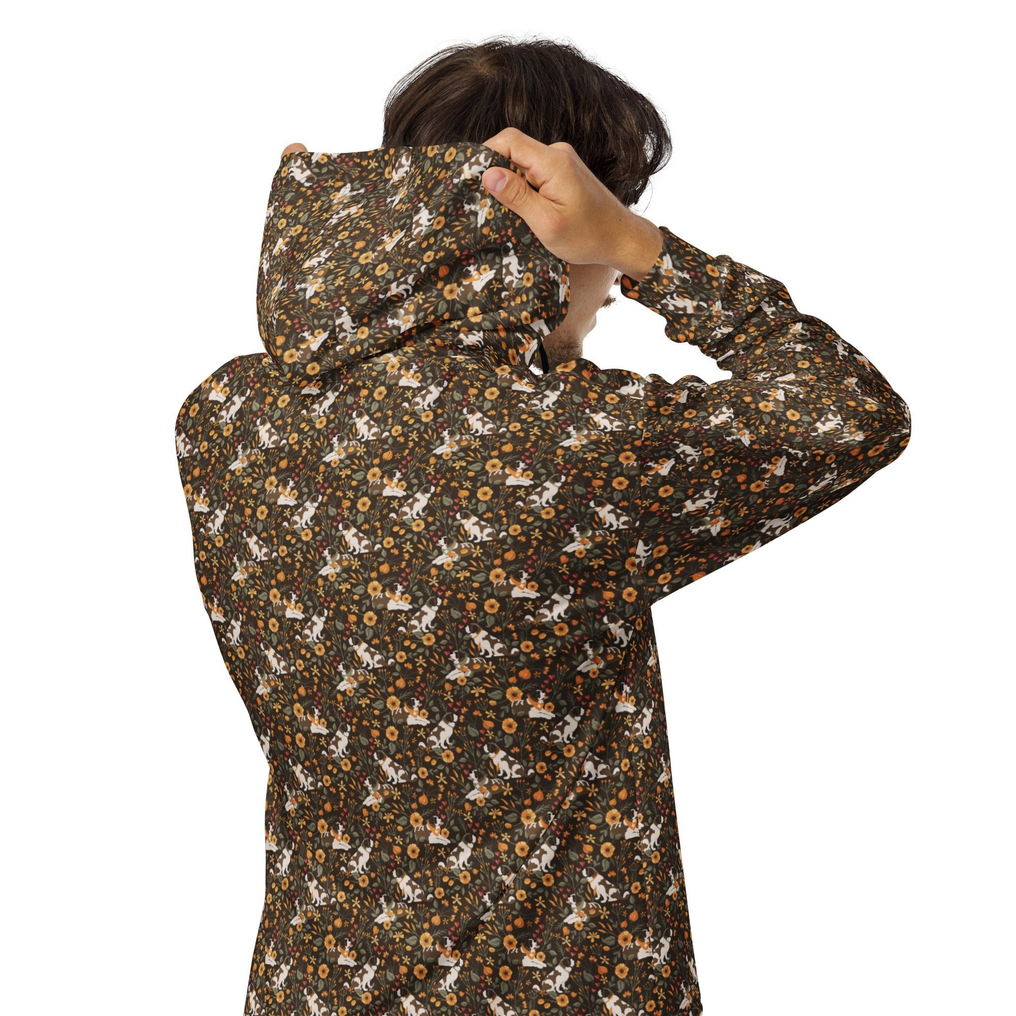 Fall Meadow St Bernard Zip Hoodie - Lucy + Norman
