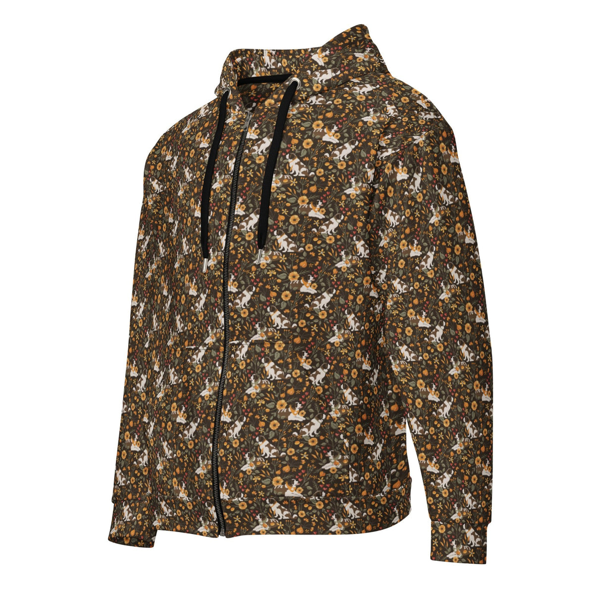 Fall Meadow St Bernard Zip Hoodie - Lucy + Norman