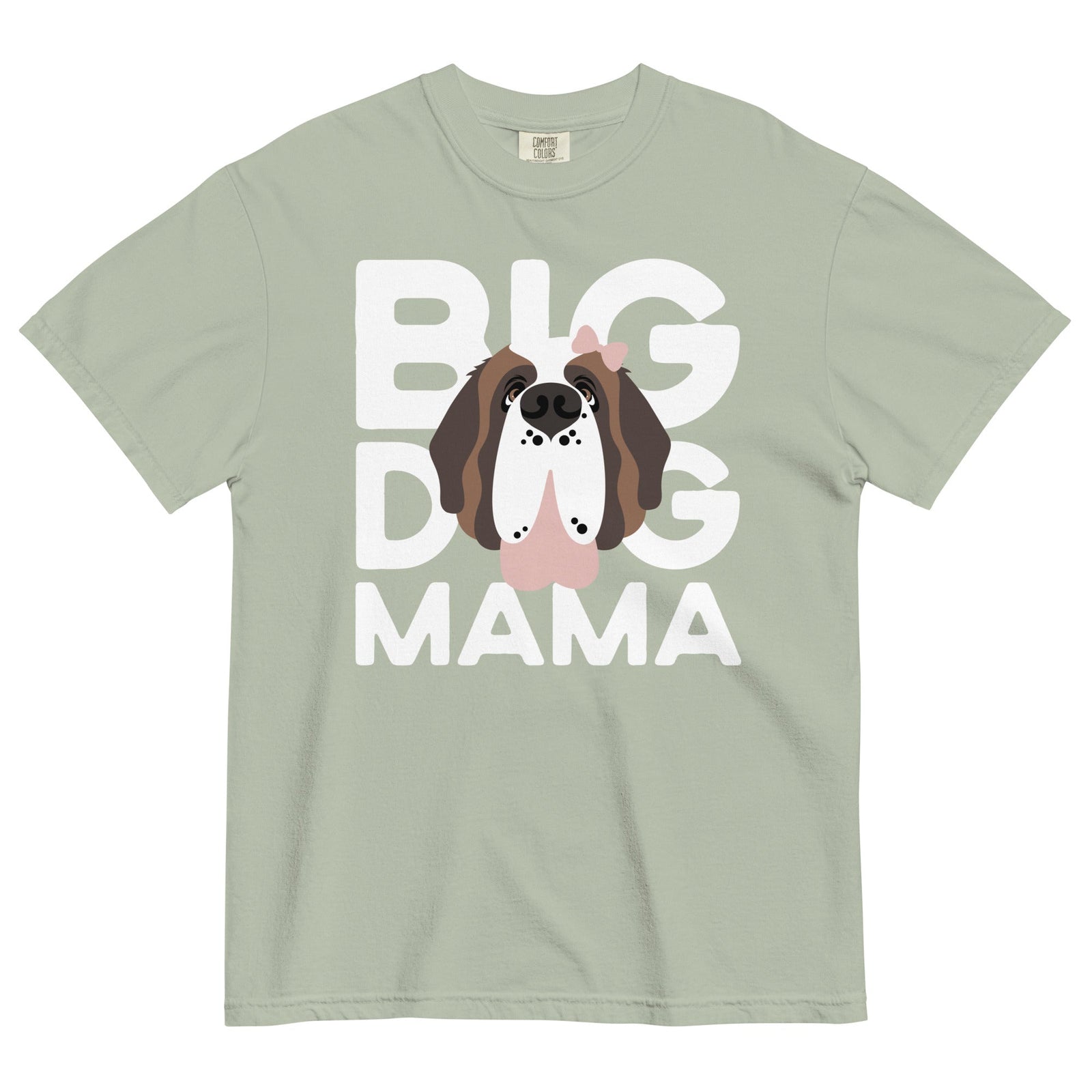 Female Big Dog Mama Comfort Colors Light Tones T-Shirt - Lucy + Norman