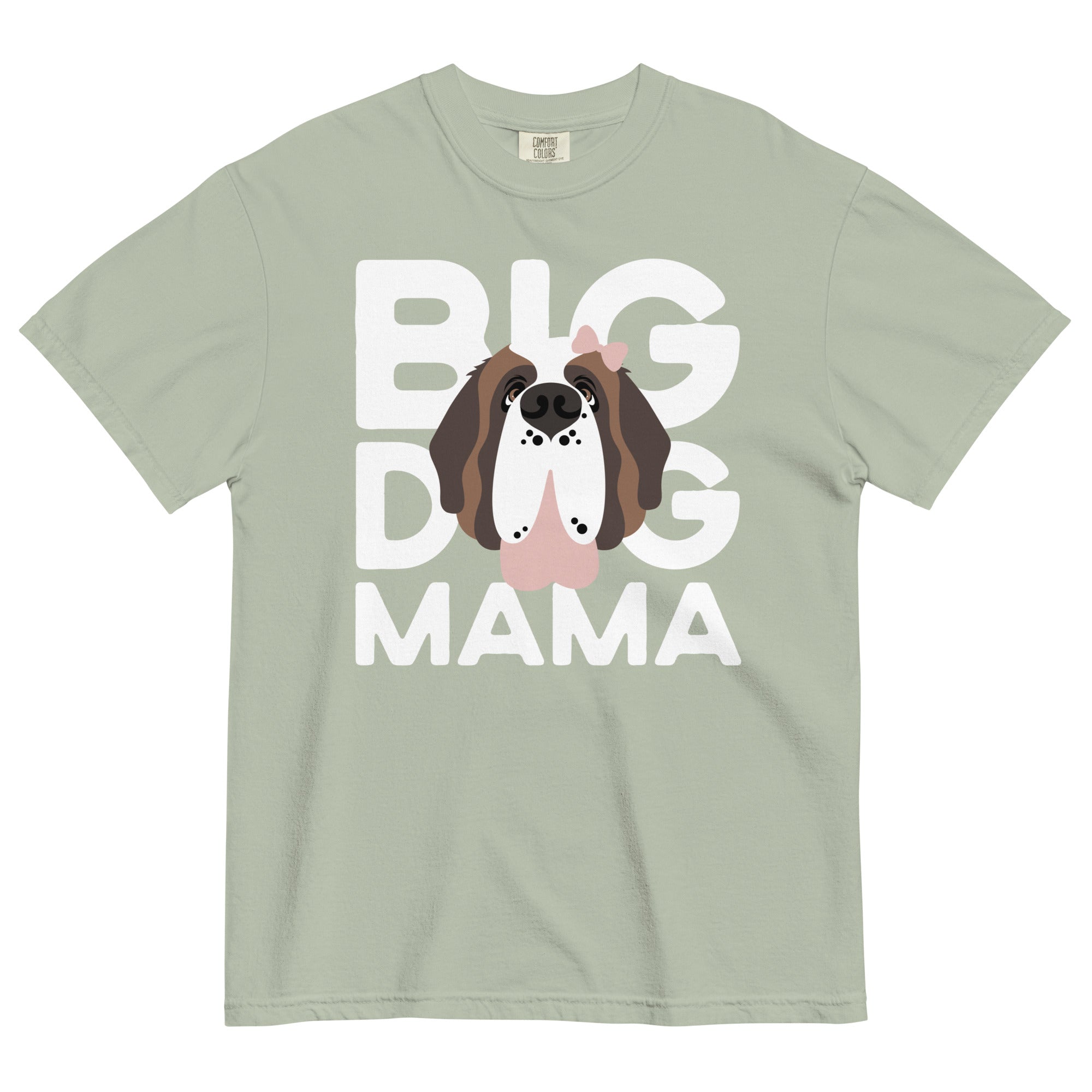 Female Big Dog Mama Comfort Colors Light Tones T-Shirt - Lucy + Norman