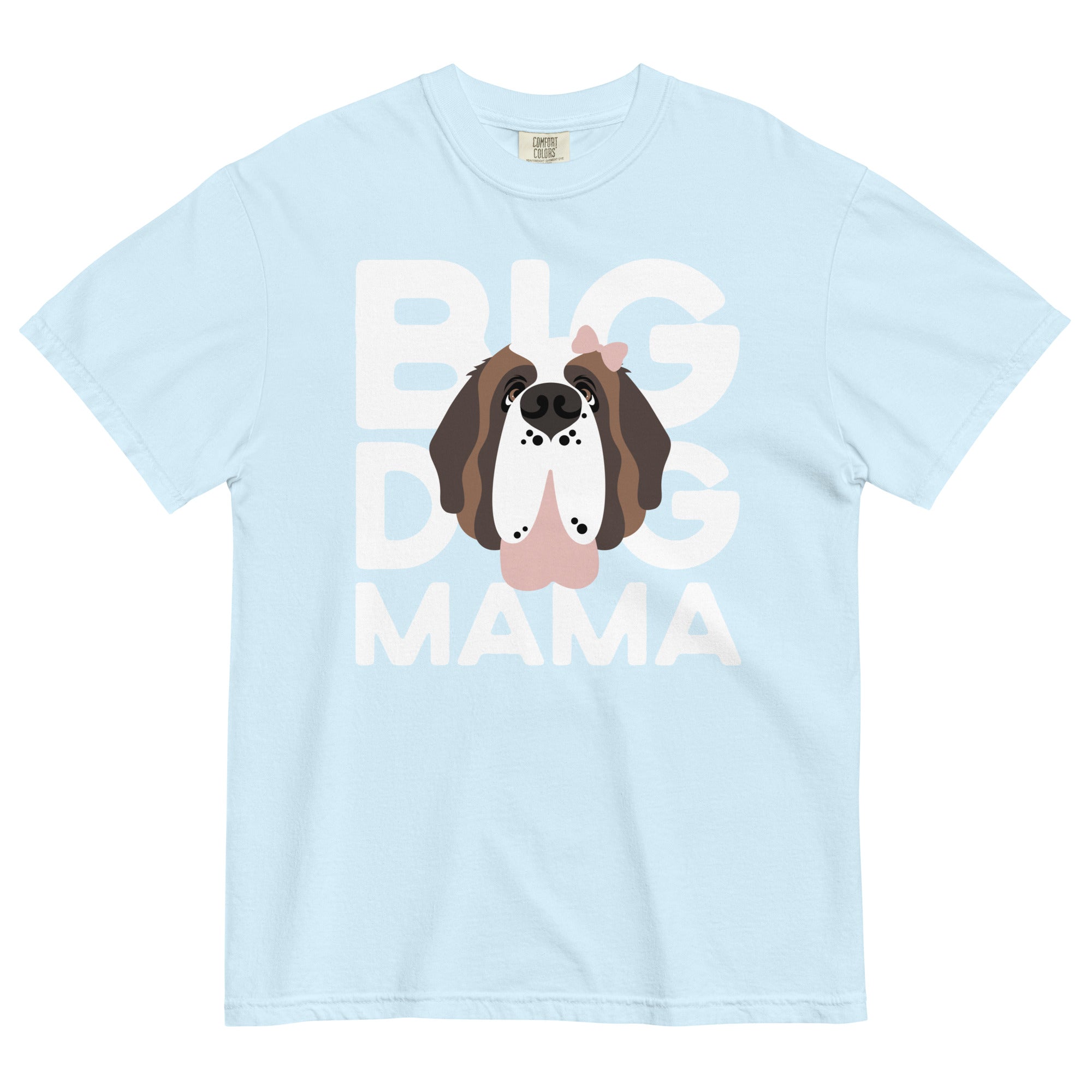 Female Big Dog Mama Comfort Colors Light Tones T-Shirt - Lucy + Norman