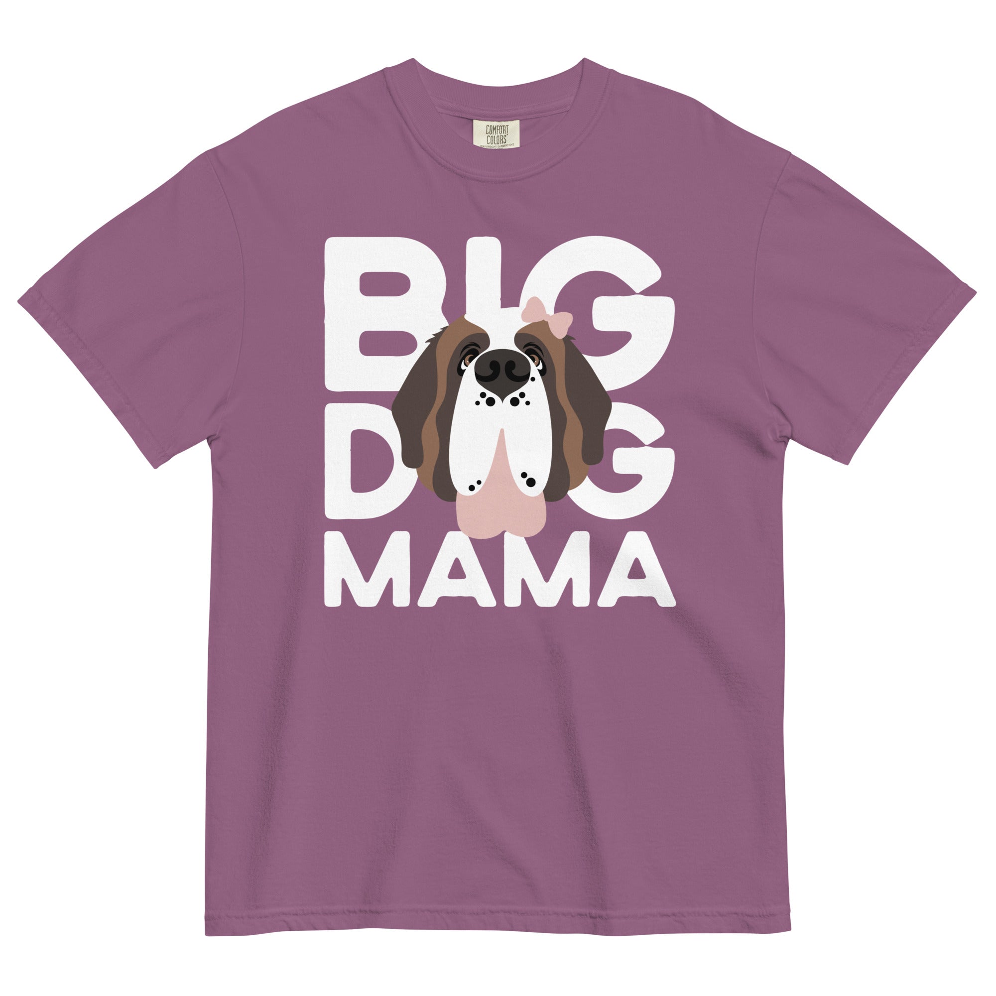 Female Big Dog Mama Comfort Colors Light Tones T-Shirt - Lucy + Norman