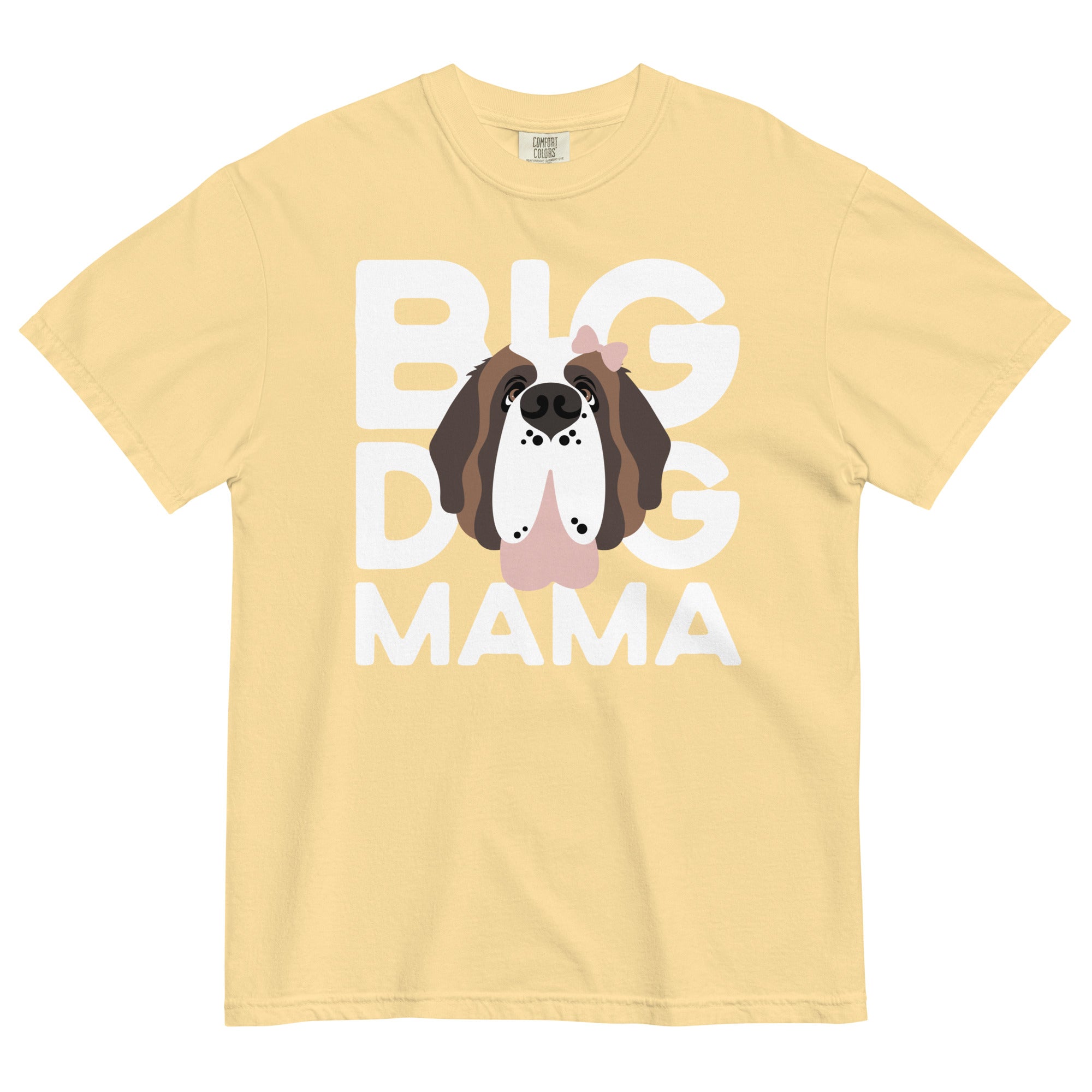 Female Big Dog Mama Comfort Colors Light Tones T-Shirt - Lucy + Norman