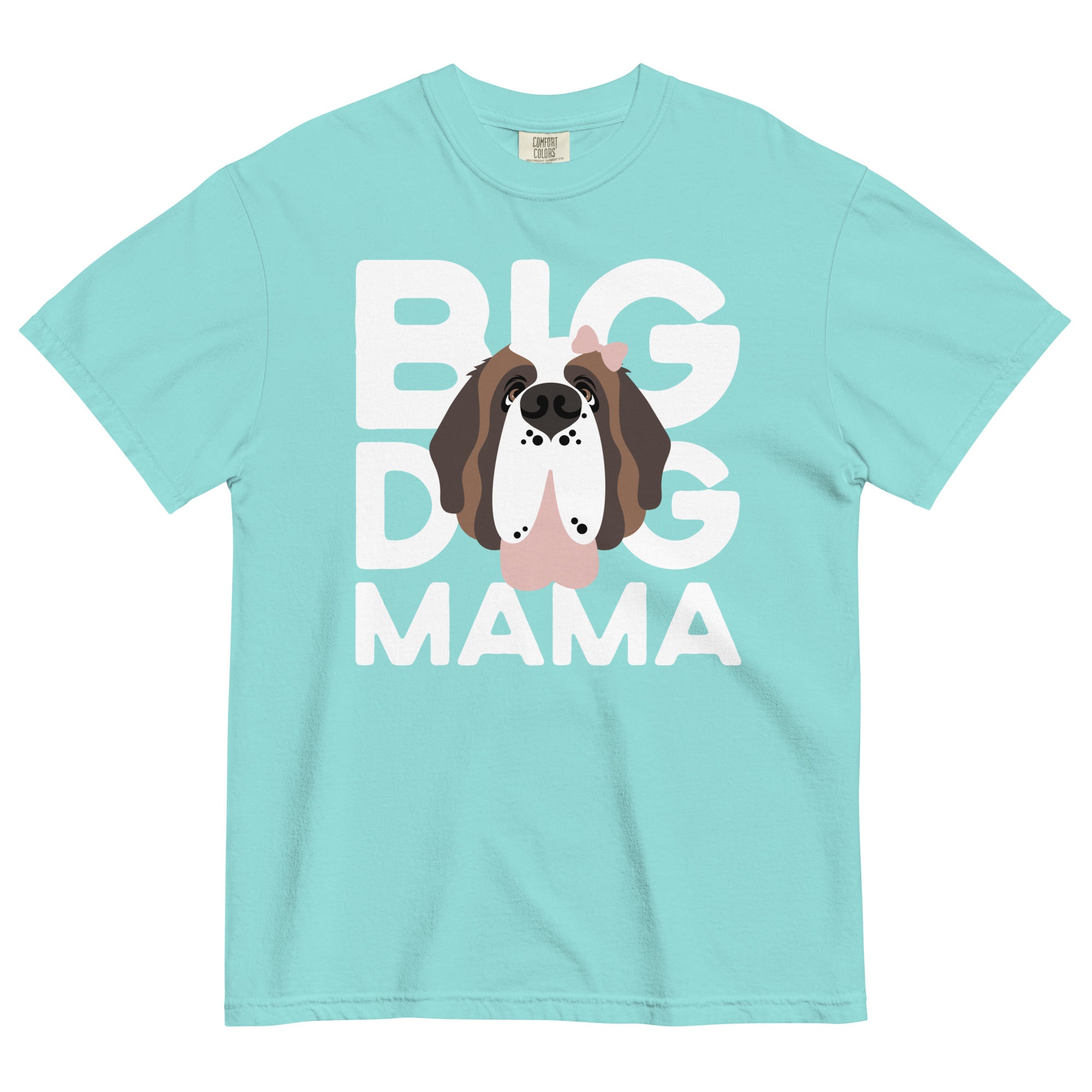 Female Big Dog Mama Comfort Colors Light Tones T-Shirt - Lucy + Norman