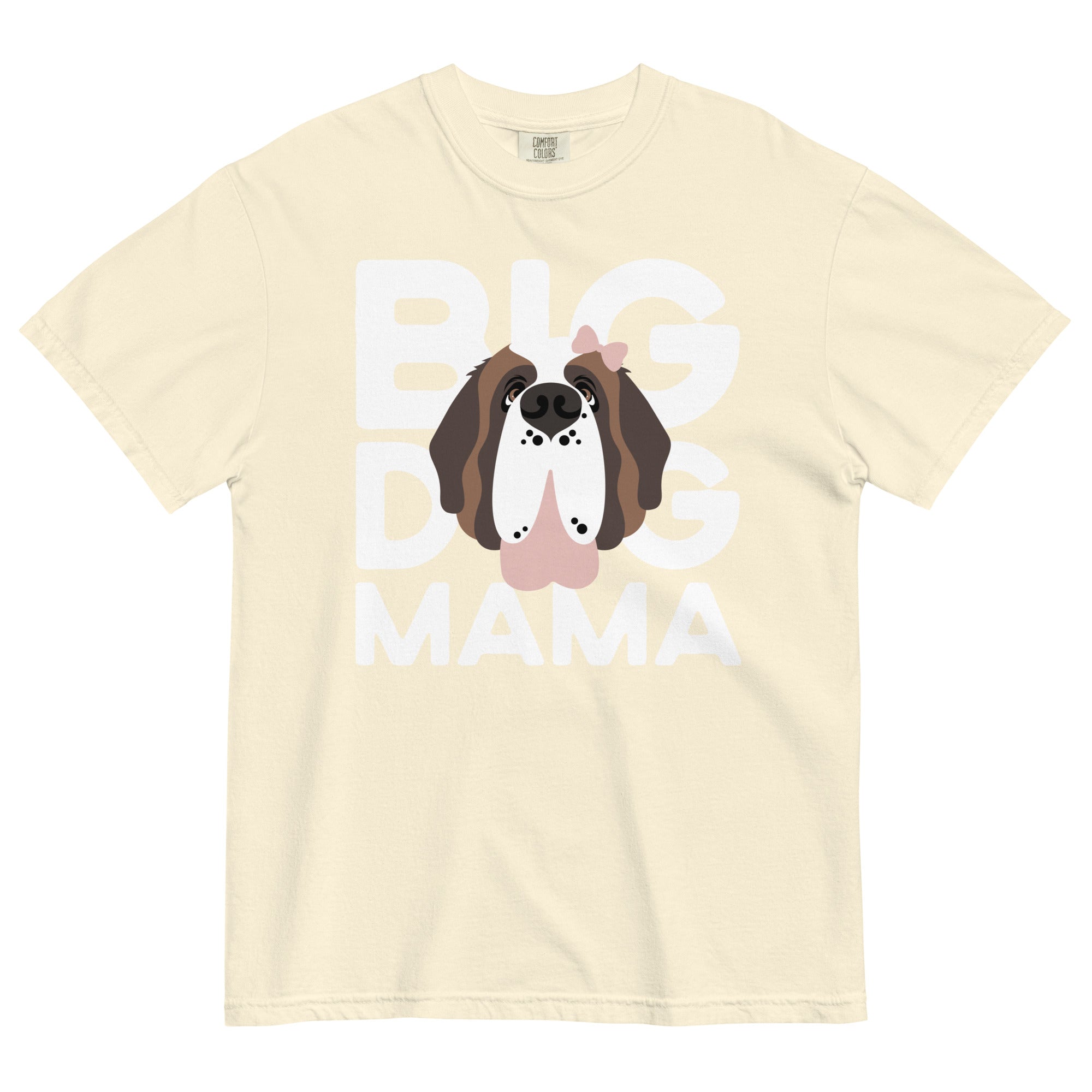 Female Big Dog Mama Comfort Colors Light Tones T-Shirt - Lucy + Norman