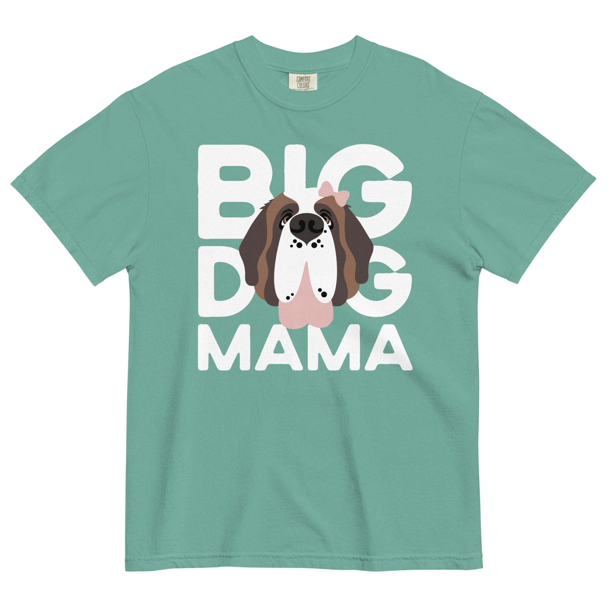 Female Big Dog Mama Comfort Colors Light Tones T-Shirt - Lucy + Norman