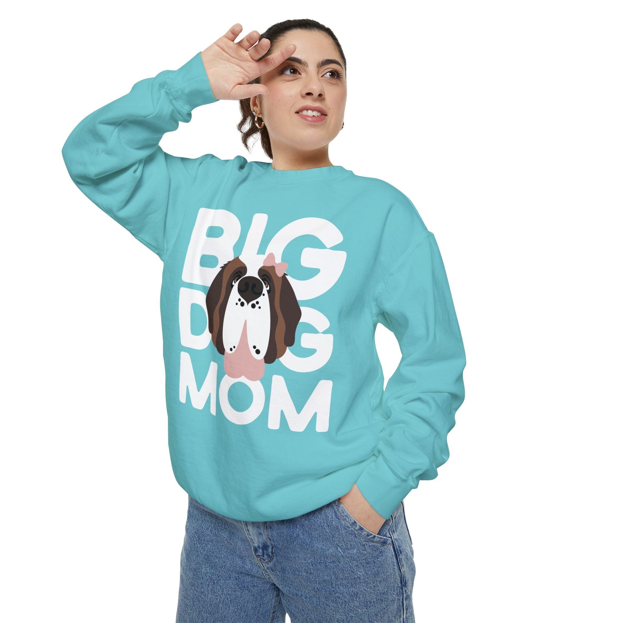 Female Big Dog Mom Comfort Colors Sweatshirt - Lucy + Norman