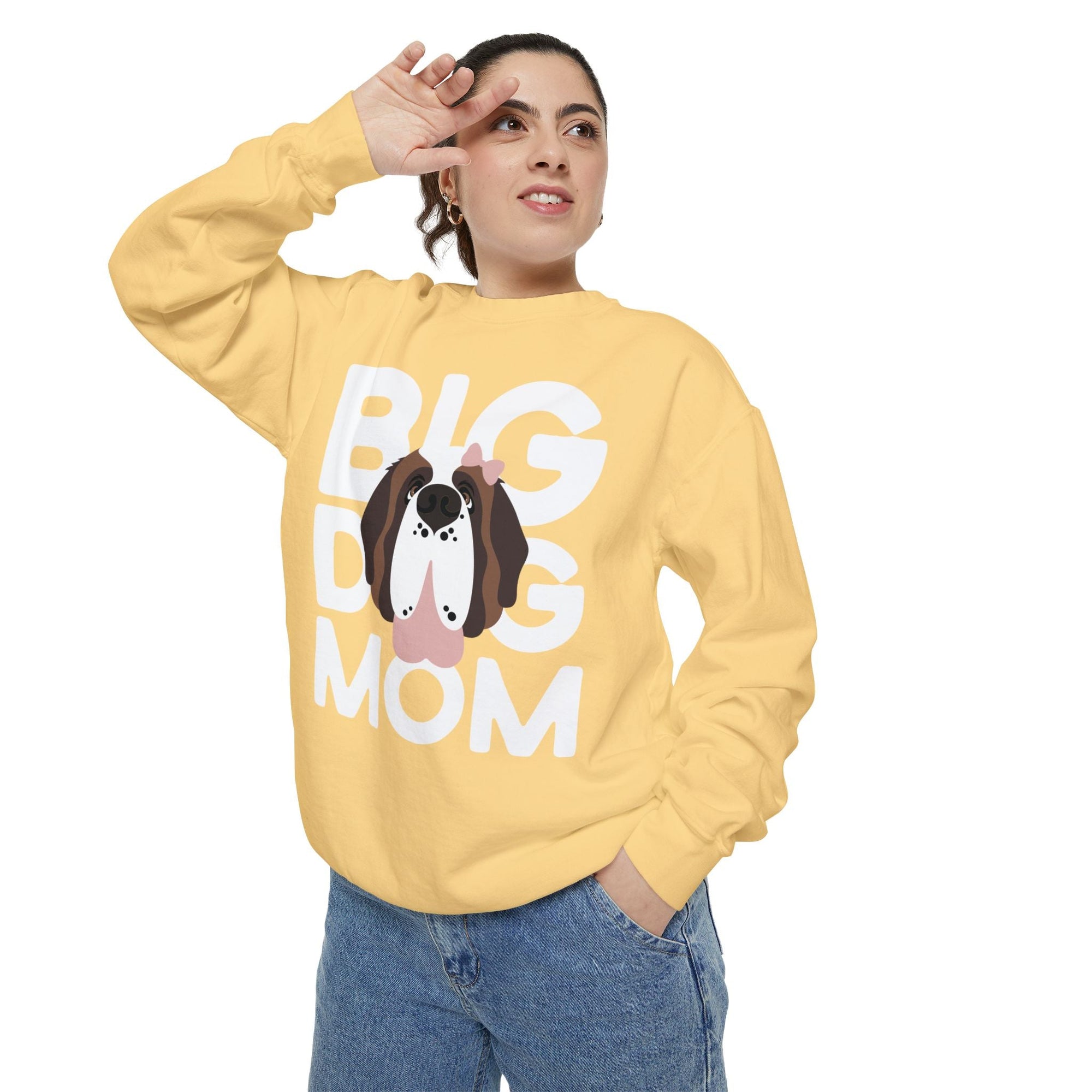 Female Big Dog Mom Comfort Colors Sweatshirt - Lucy + Norman