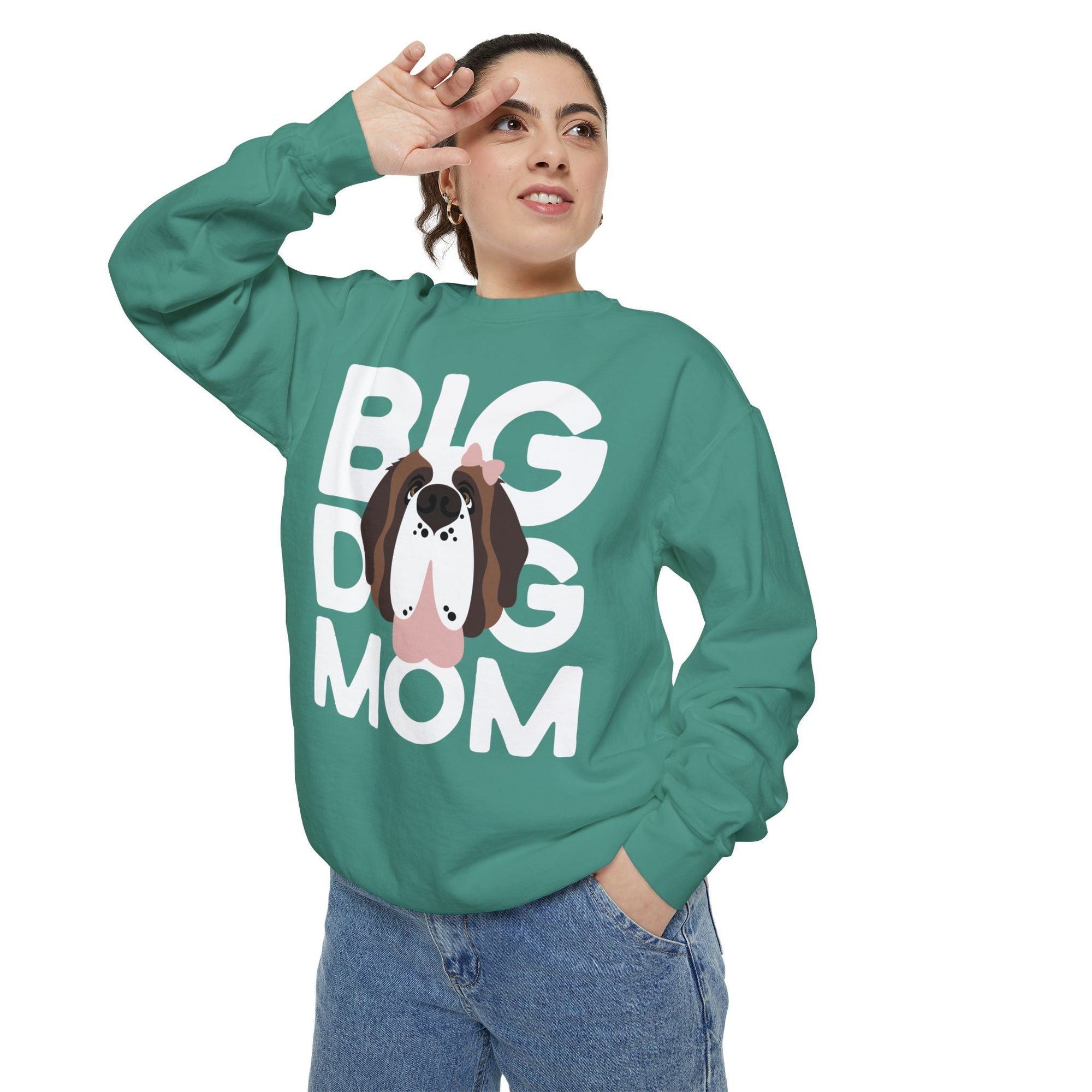 Female Big Dog Mom Comfort Colors Sweatshirt - Lucy + Norman