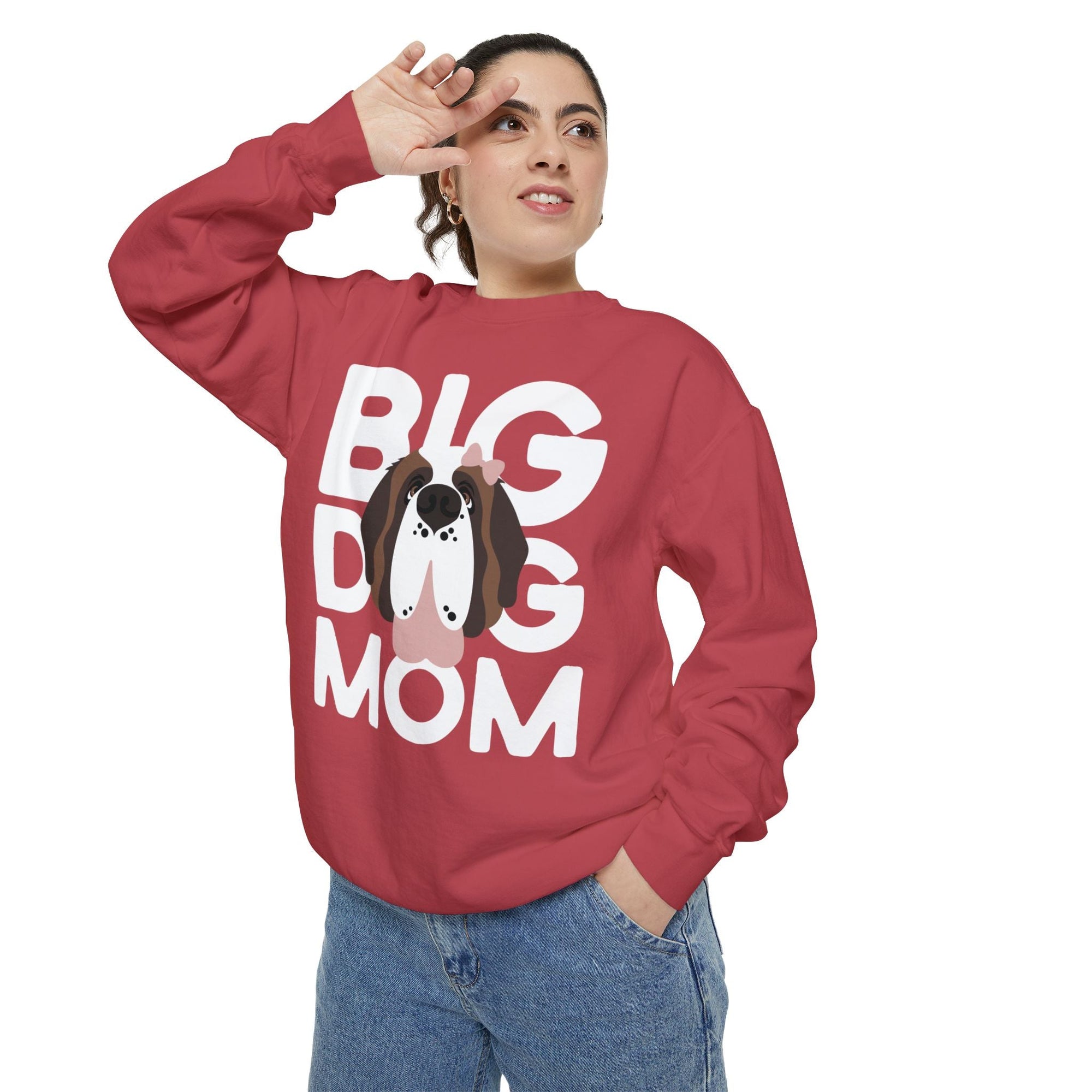 Female Big Dog Mom Comfort Colors Sweatshirt - Lucy + Norman