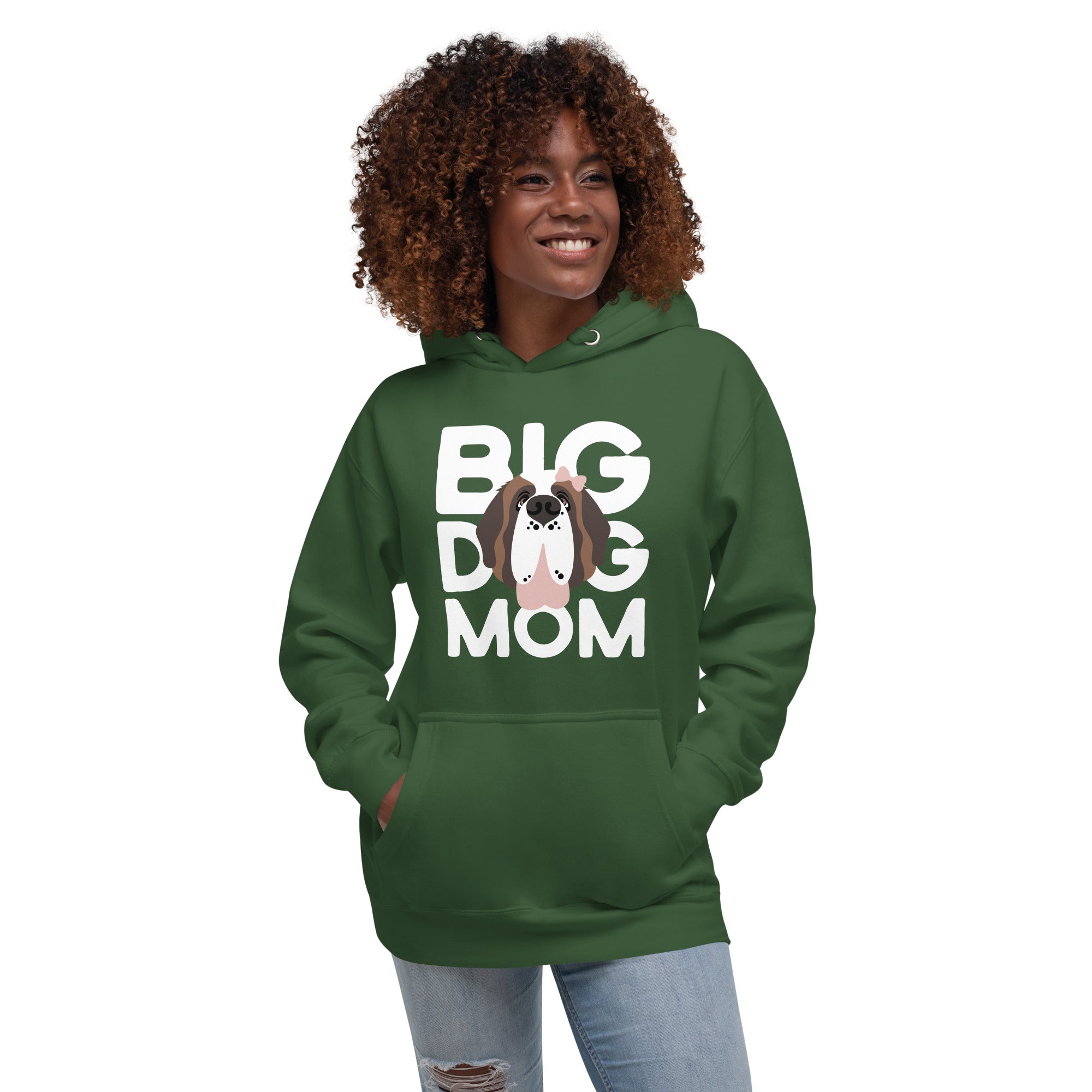 Female Big Dog Mom Saint Bernard Hoodie