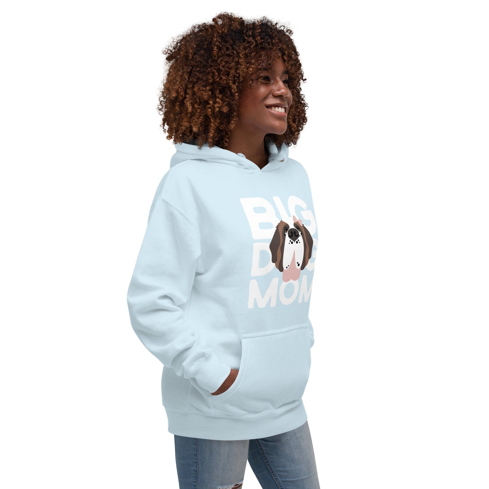Female Big Dog Mom Saint Bernard Hoodie - Lucy + Norman