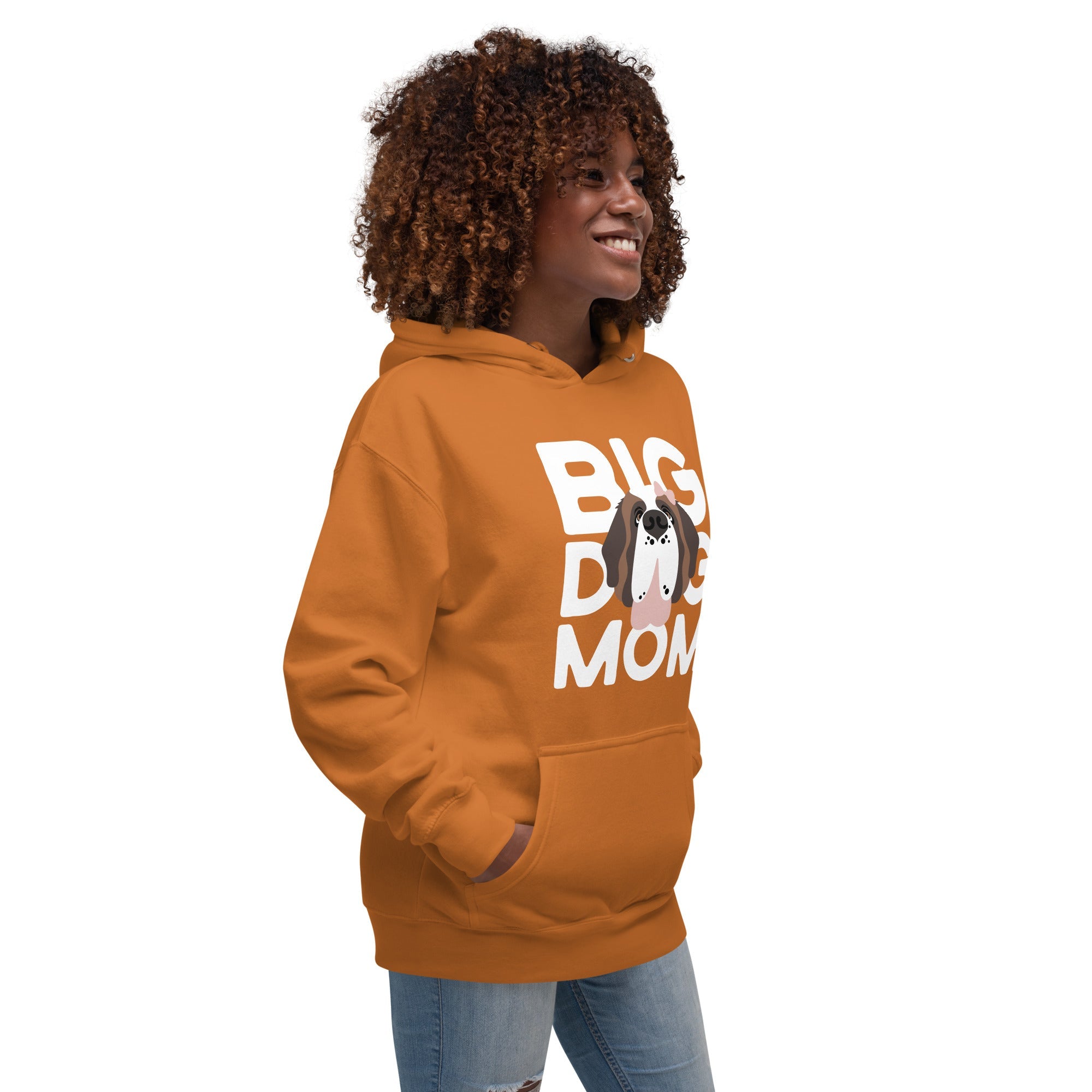 Female Big Dog Mom Saint Bernard Hoodie - Lucy + Norman
