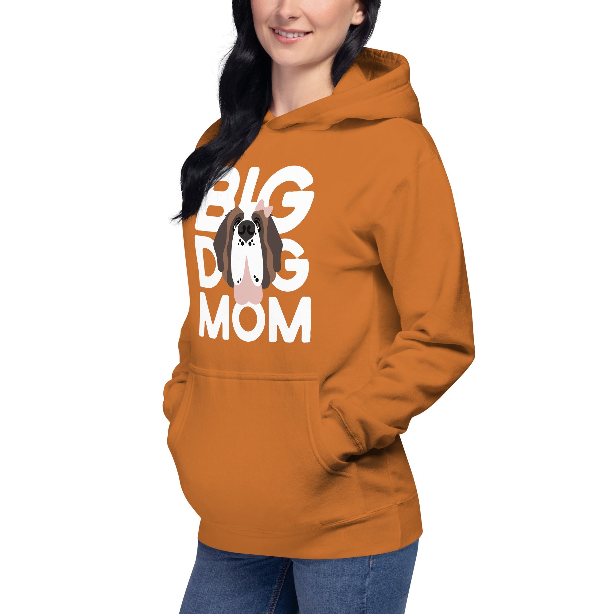 Female Big Dog Mom Saint Bernard Hoodie - Lucy + Norman