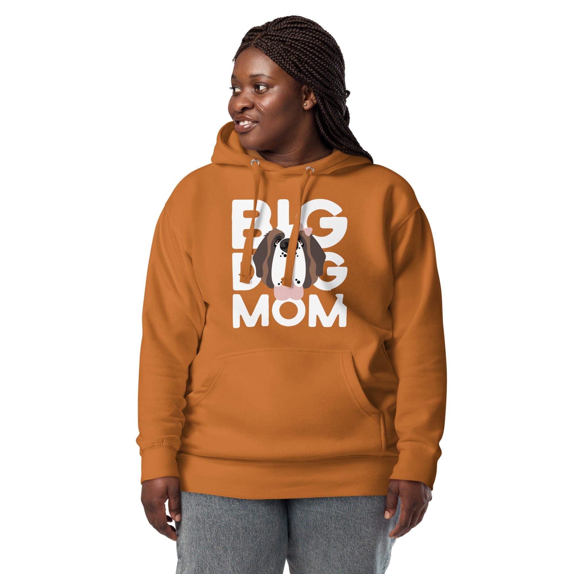 Female Big Dog Mom Saint Bernard Hoodie - Lucy + Norman