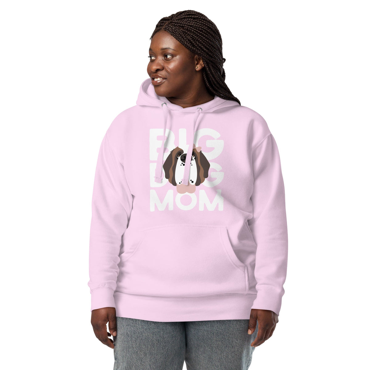 Female Big Dog Mom Saint Bernard Hoodie - Lucy + Norman