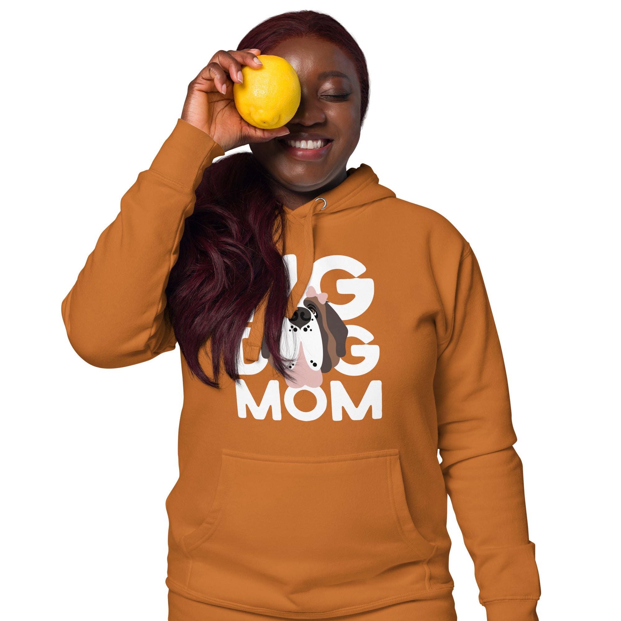 Female Big Dog Mom Saint Bernard Hoodie - Lucy + Norman