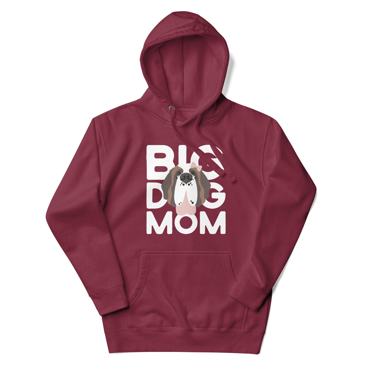 Female Big Dog Mom Saint Bernard Hoodie - Lucy + Norman