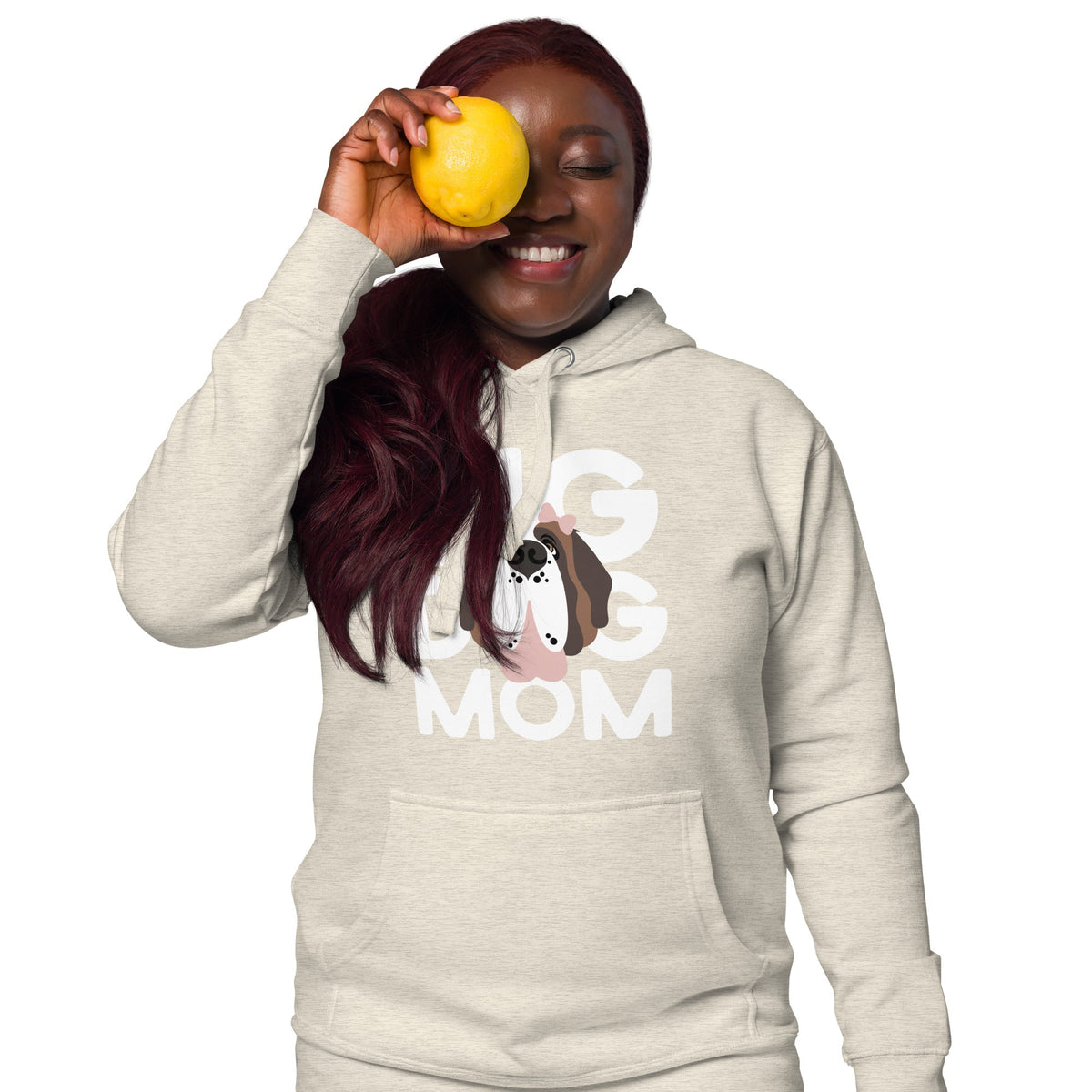 Female Big Dog Mom Saint Bernard Hoodie - Lucy + Norman