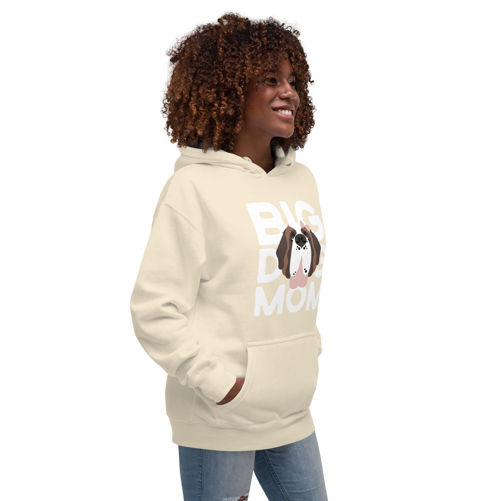 Female Big Dog Mom Saint Bernard Hoodie - Lucy + Norman
