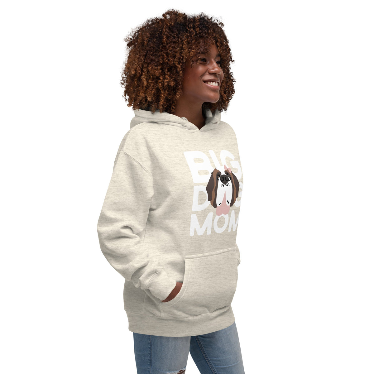 Female Big Dog Mom Saint Bernard Hoodie - Lucy + Norman