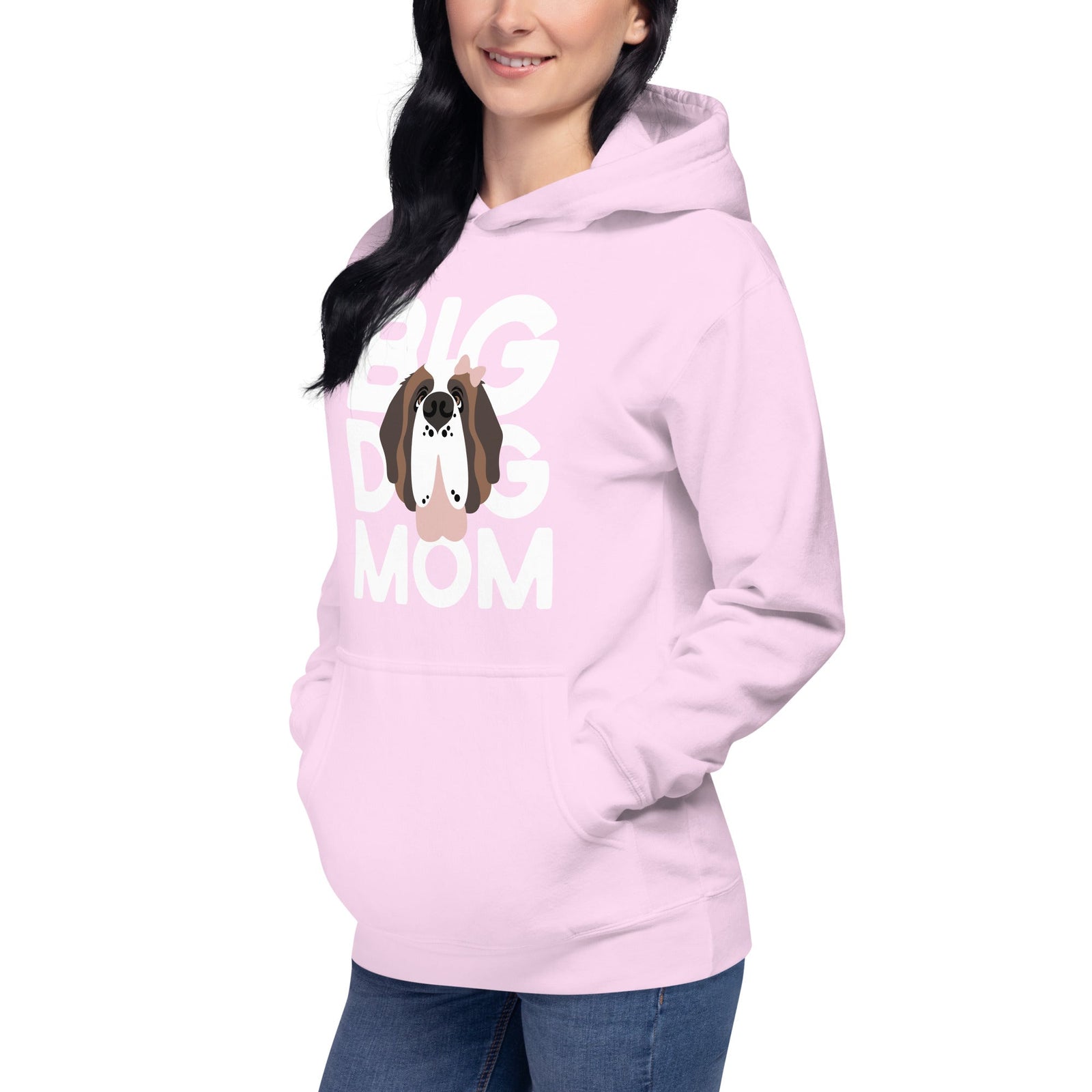 Female Big Dog Mom Saint Bernard Hoodie - Lucy + Norman