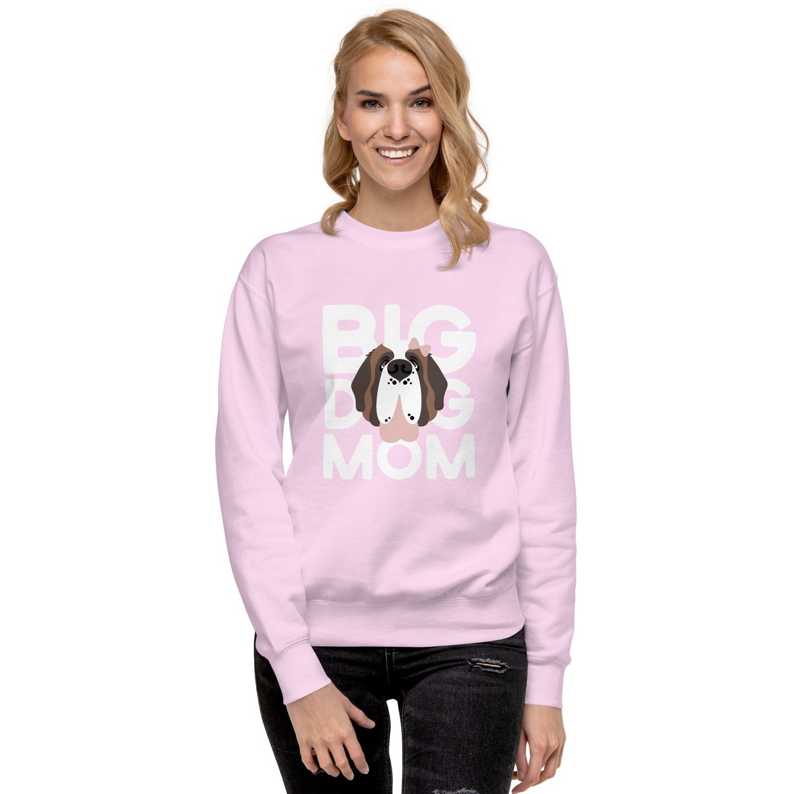Female Big Dog Mom Saint Bernard Sweatshirt - Lucy + Norman