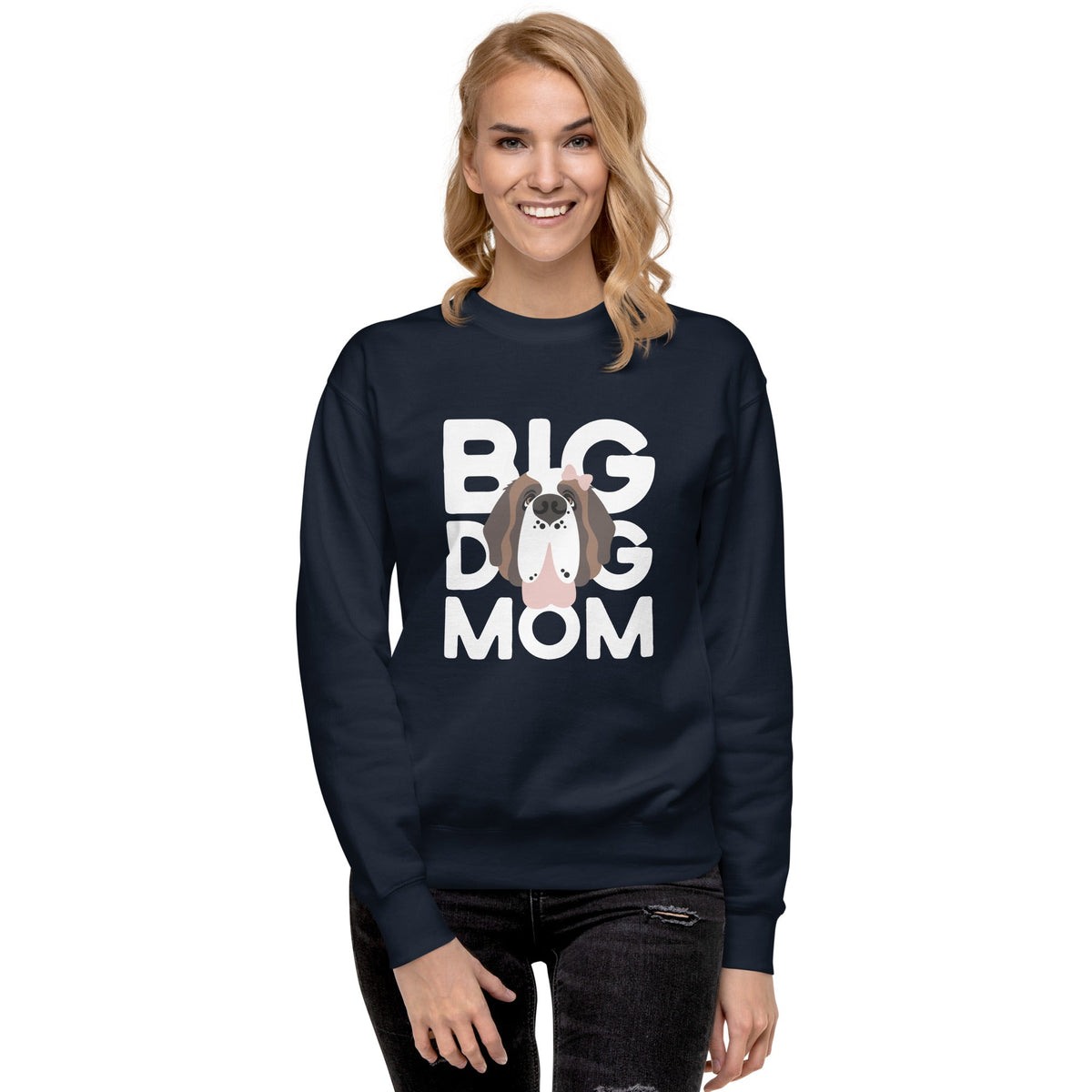 Female Big Dog Mom Saint Bernard Sweatshirt - Lucy + Norman