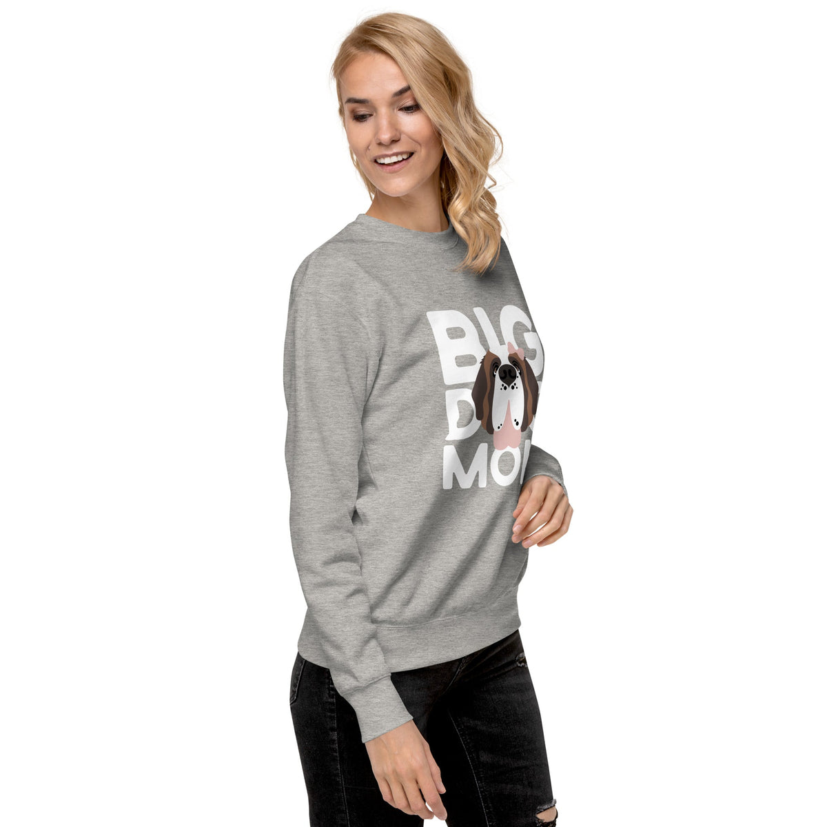 Female Big Dog Mom Saint Bernard Sweatshirt - Lucy + Norman