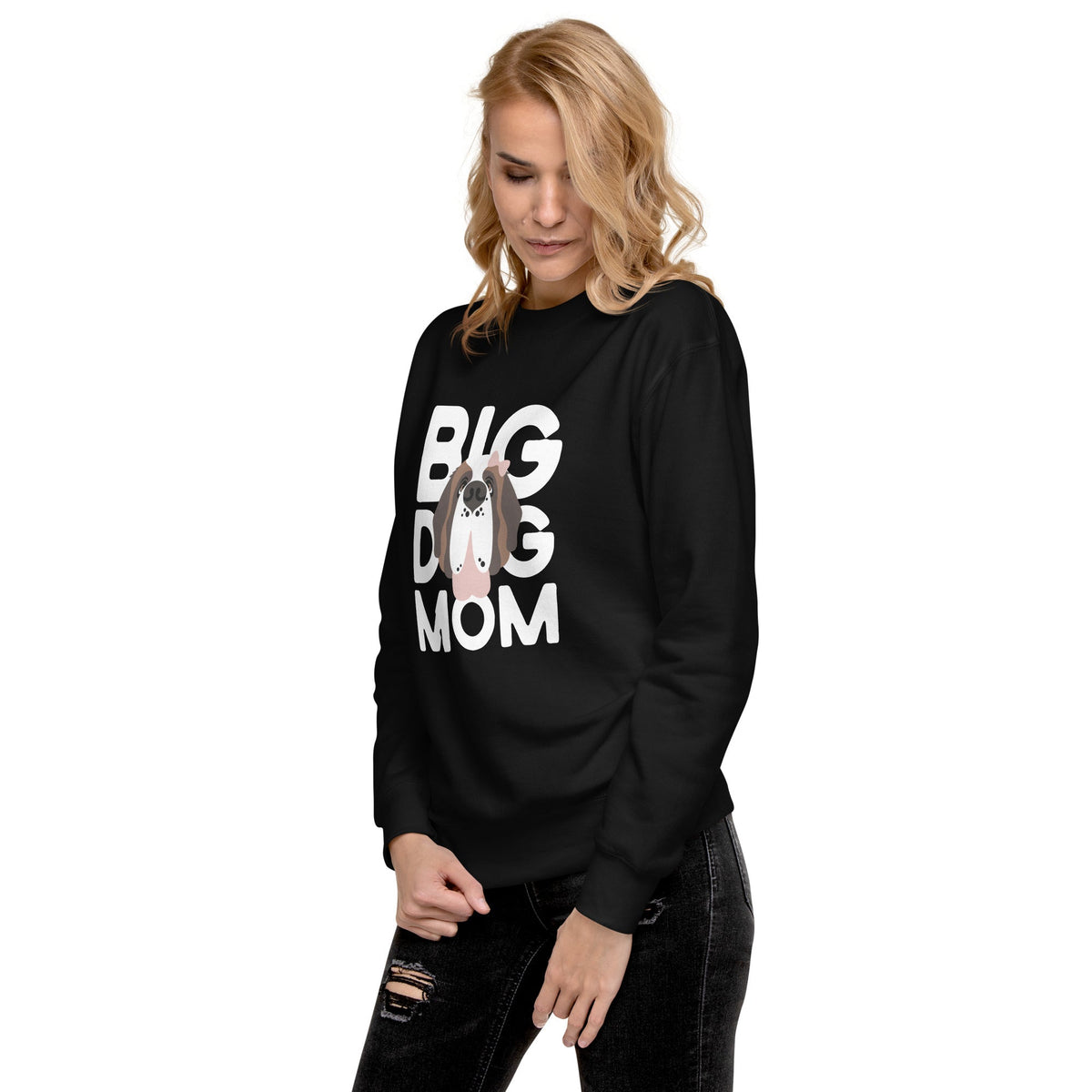Female Big Dog Mom Saint Bernard Sweatshirt - Lucy + Norman