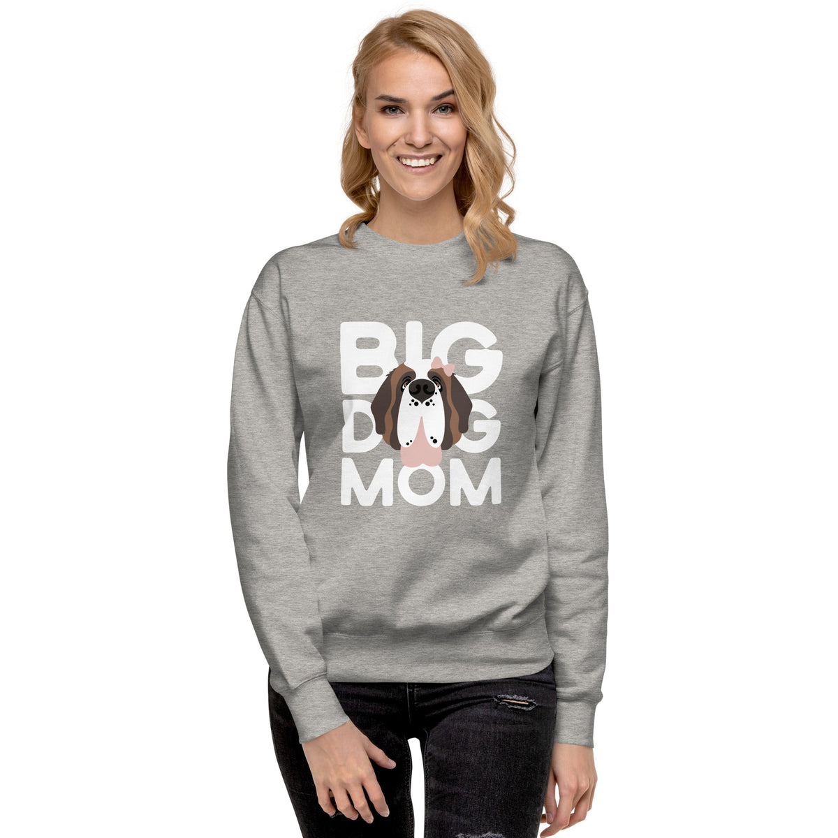 Female Big Dog Mom Saint Bernard Sweatshirt - Lucy + Norman