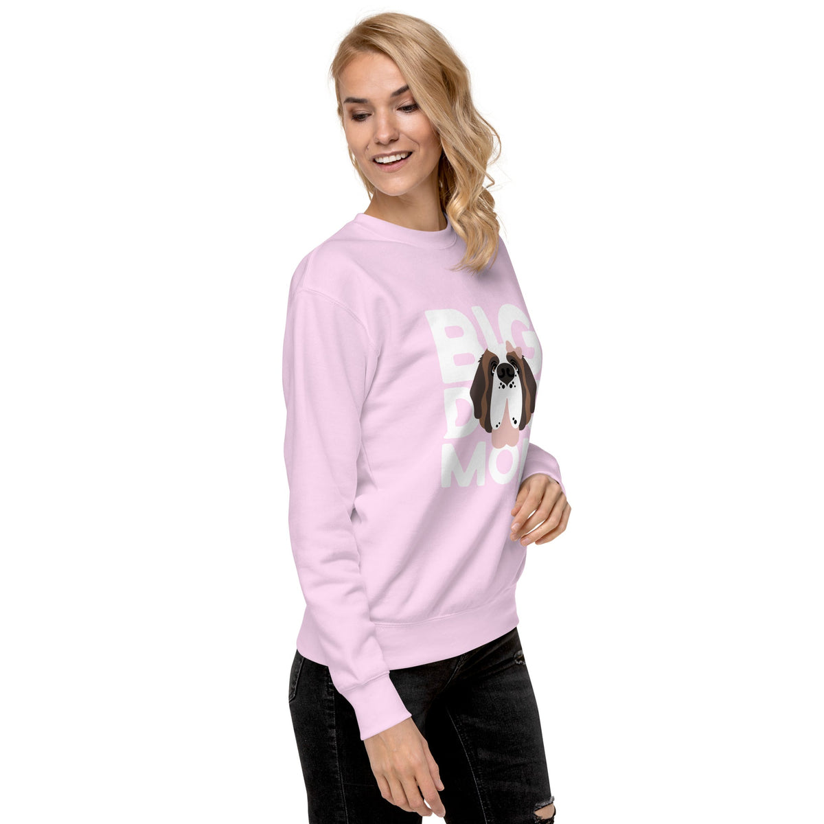 Female Big Dog Mom Saint Bernard Sweatshirt - Lucy + Norman