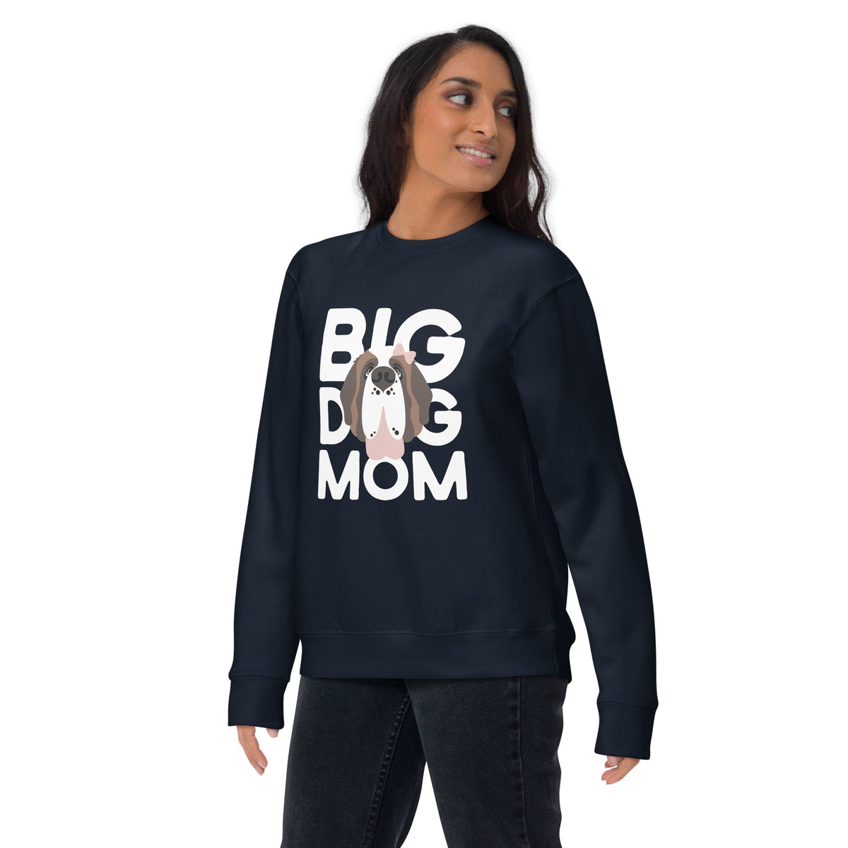 Female Big Dog Mom Saint Bernard Sweatshirt - Lucy + Norman