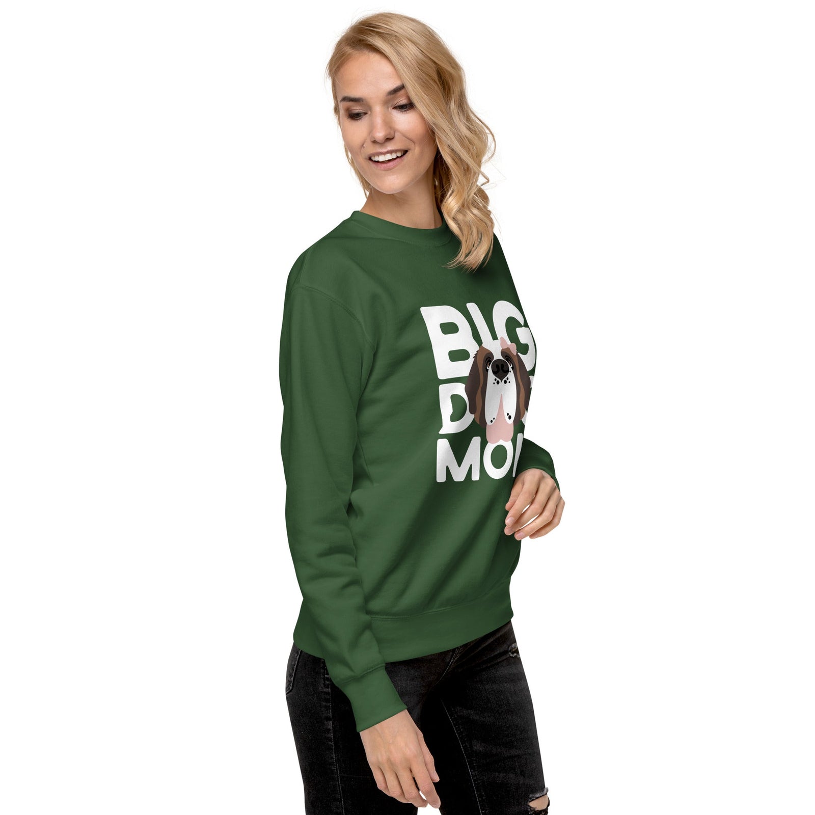 Female Big Dog Mom Saint Bernard Sweatshirt - Lucy + Norman