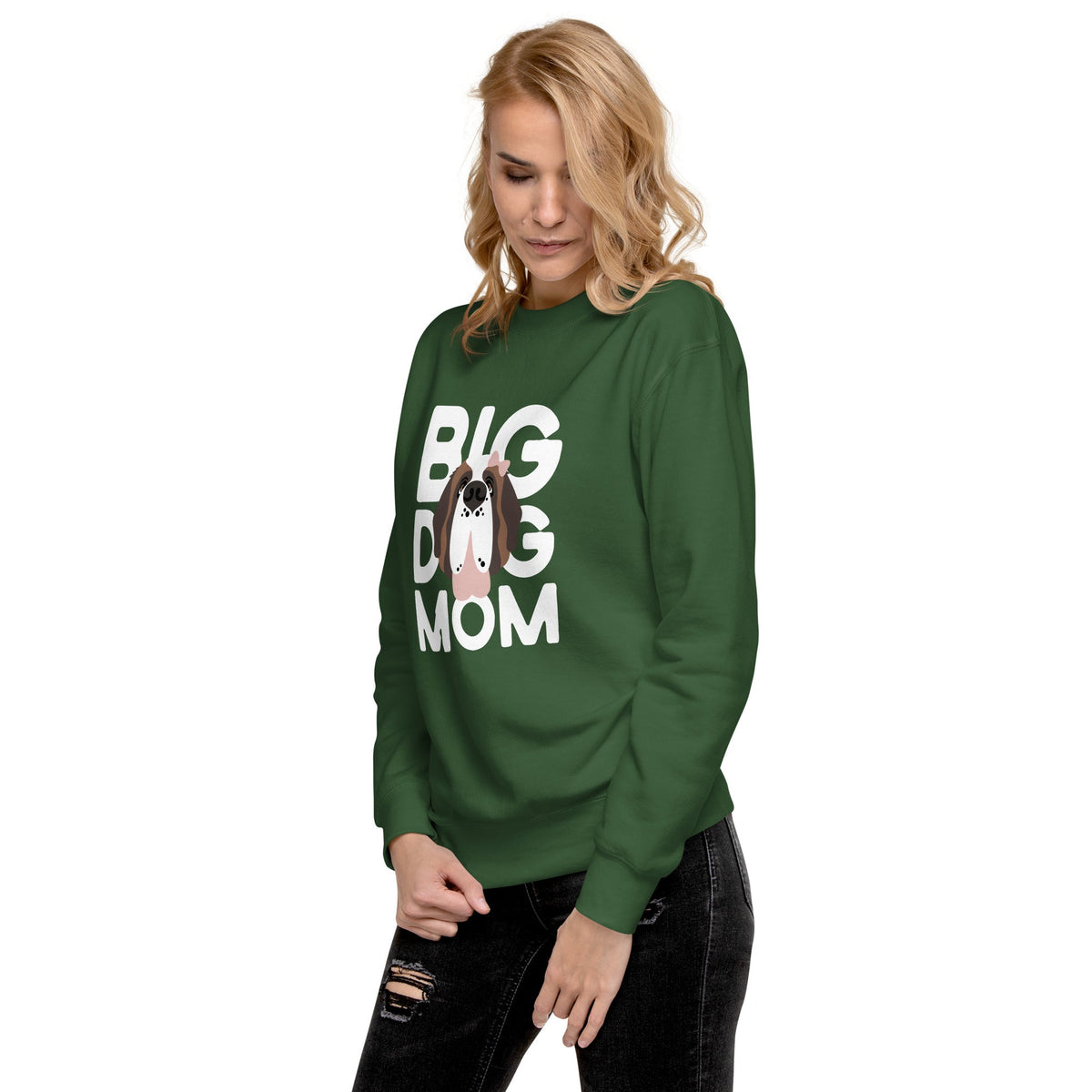 Female Big Dog Mom Saint Bernard Sweatshirt - Lucy + Norman