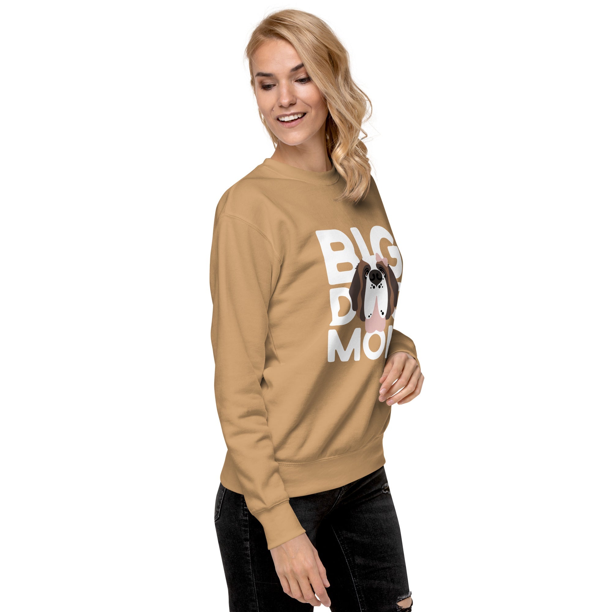 Female Big Dog Mom Saint Bernard Sweatshirt - Lucy + Norman